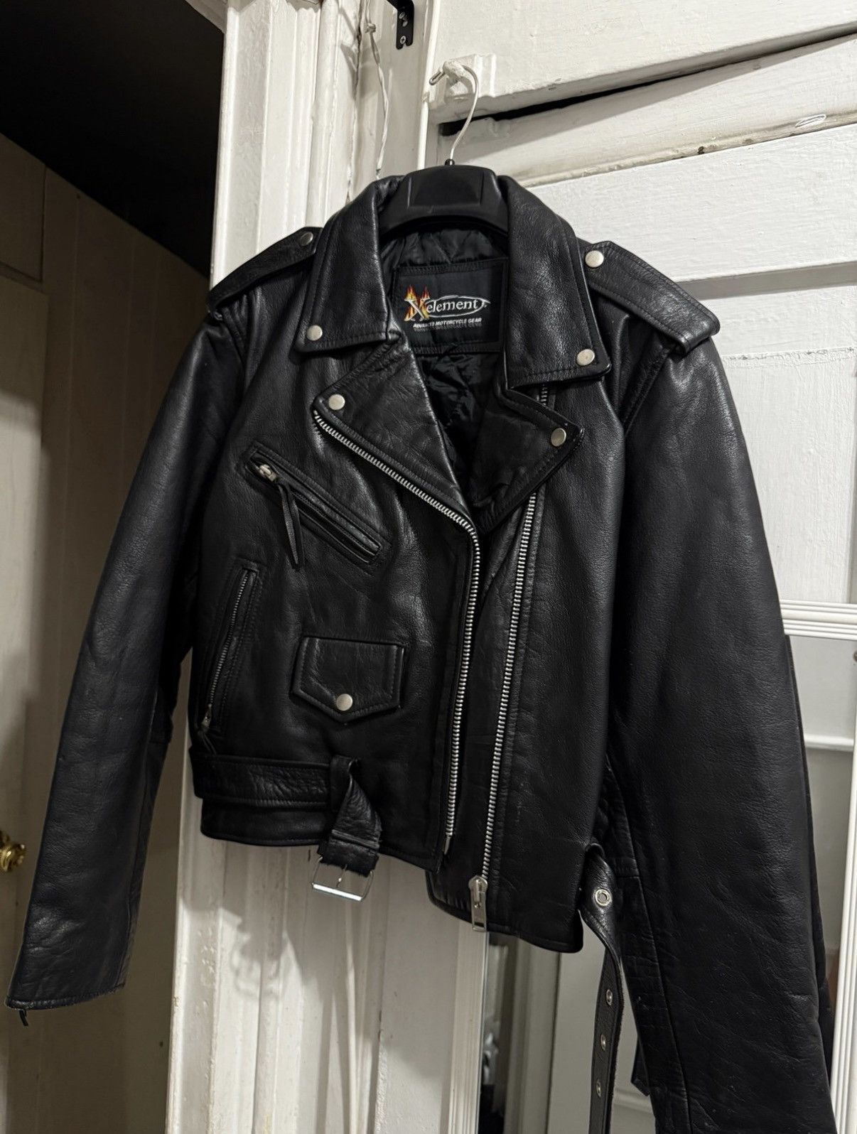 Xelement Xelement Cropped Leather Jacket Size US L / EU 52-54 / 3 - 1 Thumbnail