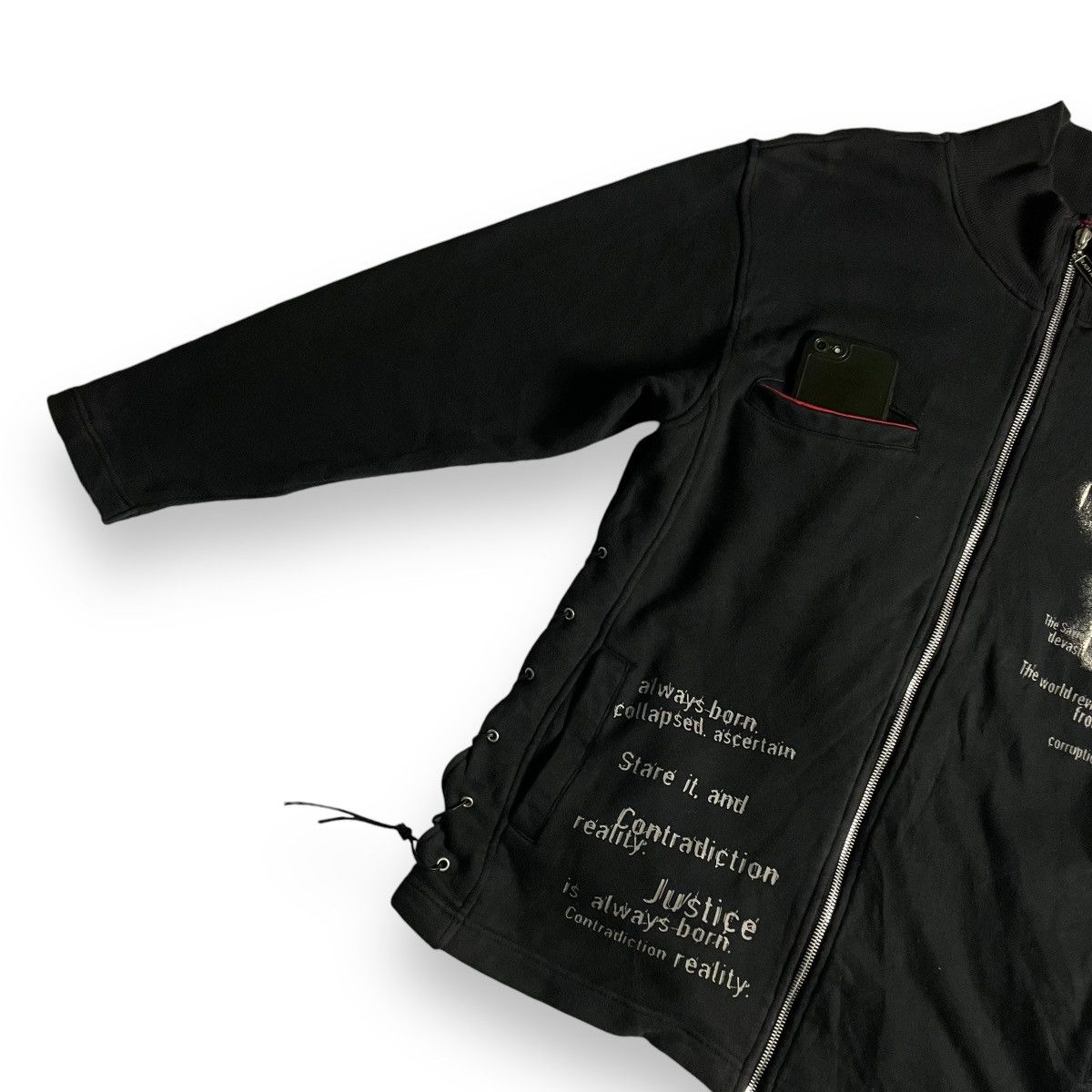 If Six Was Nine × Japanese Brand × Le Grande Bleu (L.G.B.) 🇯🇵 SLASH NUMBER SEDITIONARIES PUNK FULL ZIP SWEATER JACKET Size US M / EU 48-50 / 2 - 6 Thumbnail