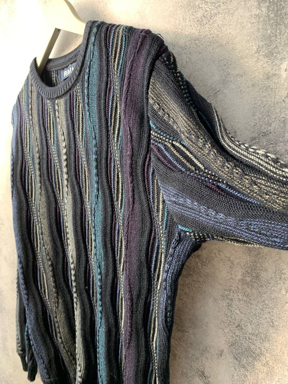 Coogi Rialto Italian Merino Blend Coogi Style Cable Knit Sweater Size L / US 10 / IT 46 - 8 Thumbnail