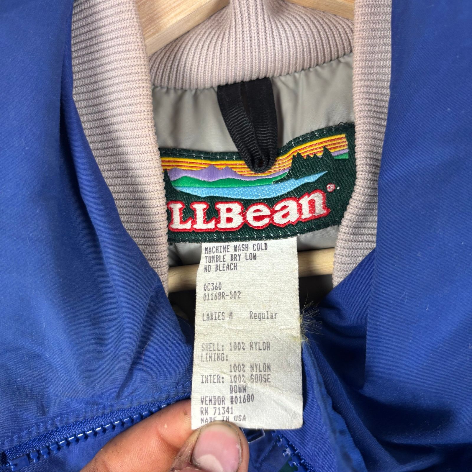 L.L. Bean VTG LL Bean Penobscot Parka Wmns Goose Down Teal Med Jacket Size M / US 6-8 / IT 42-44 - 4 Thumbnail