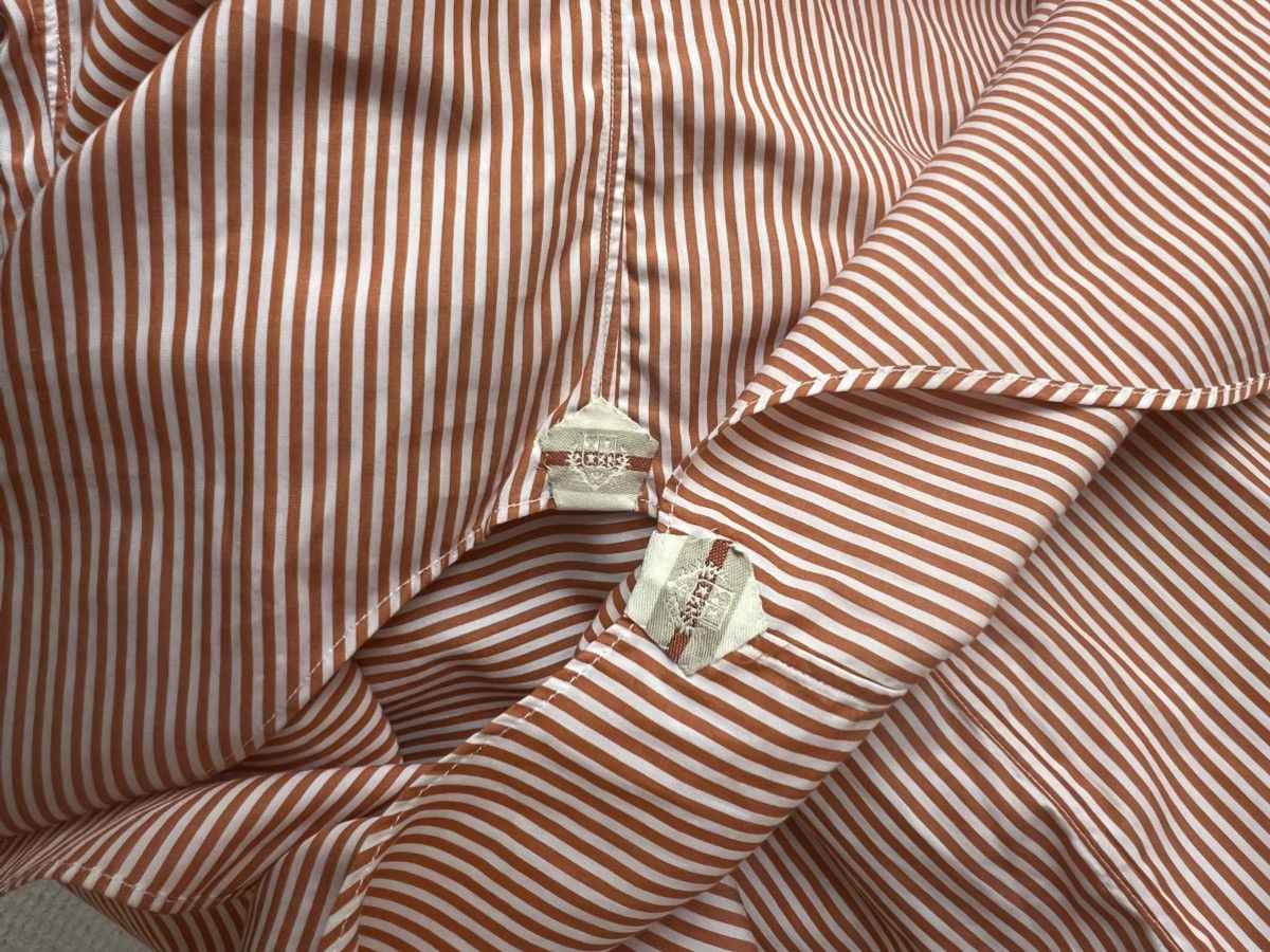 Loro Piana Loro Piana Stripped Brown & White Cotton Long Sleeves XXL Size US XXL / EU 58 / 5 - 9 Thumbnail