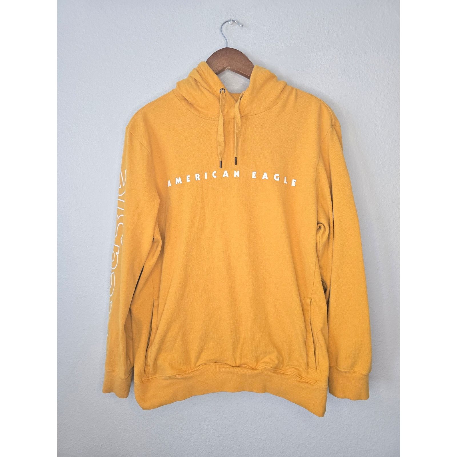 American Eagle Outfitters American Eagle Hoodie Gold Yellow Pullover M Sweatshirt Size US M / EU 48-50 / 2 - 1 Thumbnail