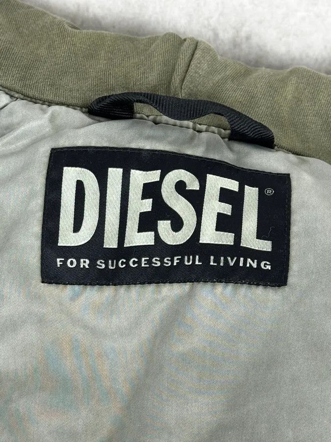 Diesel Diesel Grey Aero Cozy Hooded Bomber Jacket Size US M / EU 48-50 / 2 - 11 Thumbnail