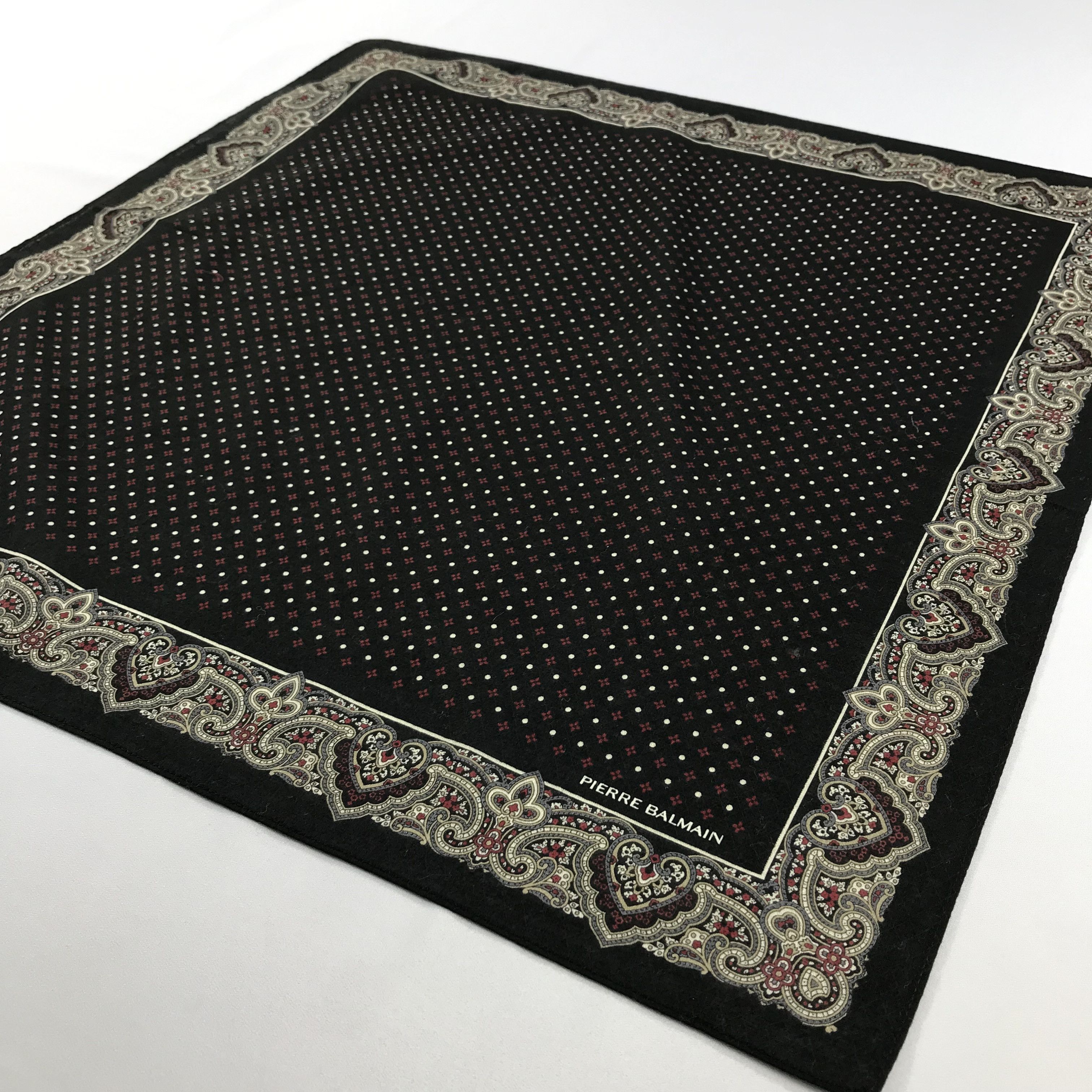 Pierre Balmain × Vintage Pierre Balmain Bandana / Handkerchief / Neckerchief - S2188 Size ONE SIZE - 2 Thumbnail