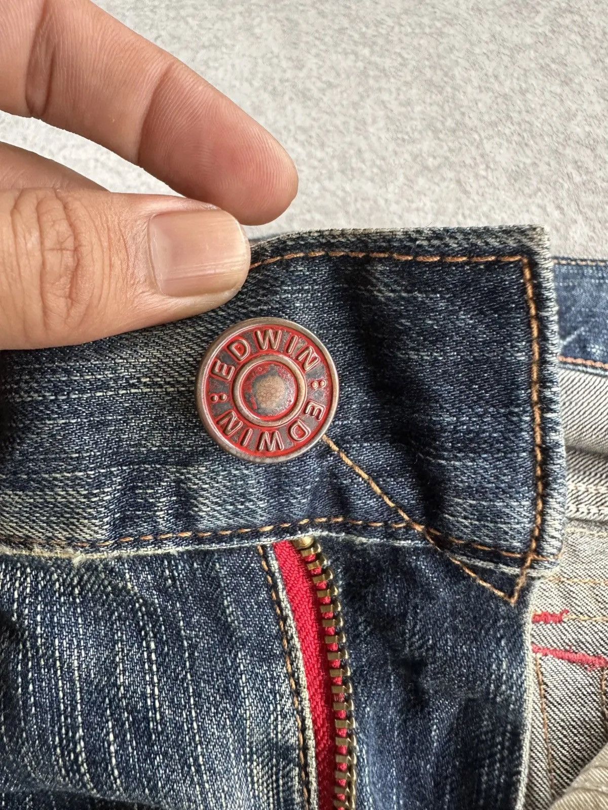 Kapital 🛒 LAST DROP DELETE TODAY🛒 EDWIN 503 Flare Distressed Denim Size US 33 - 9 Thumbnail
