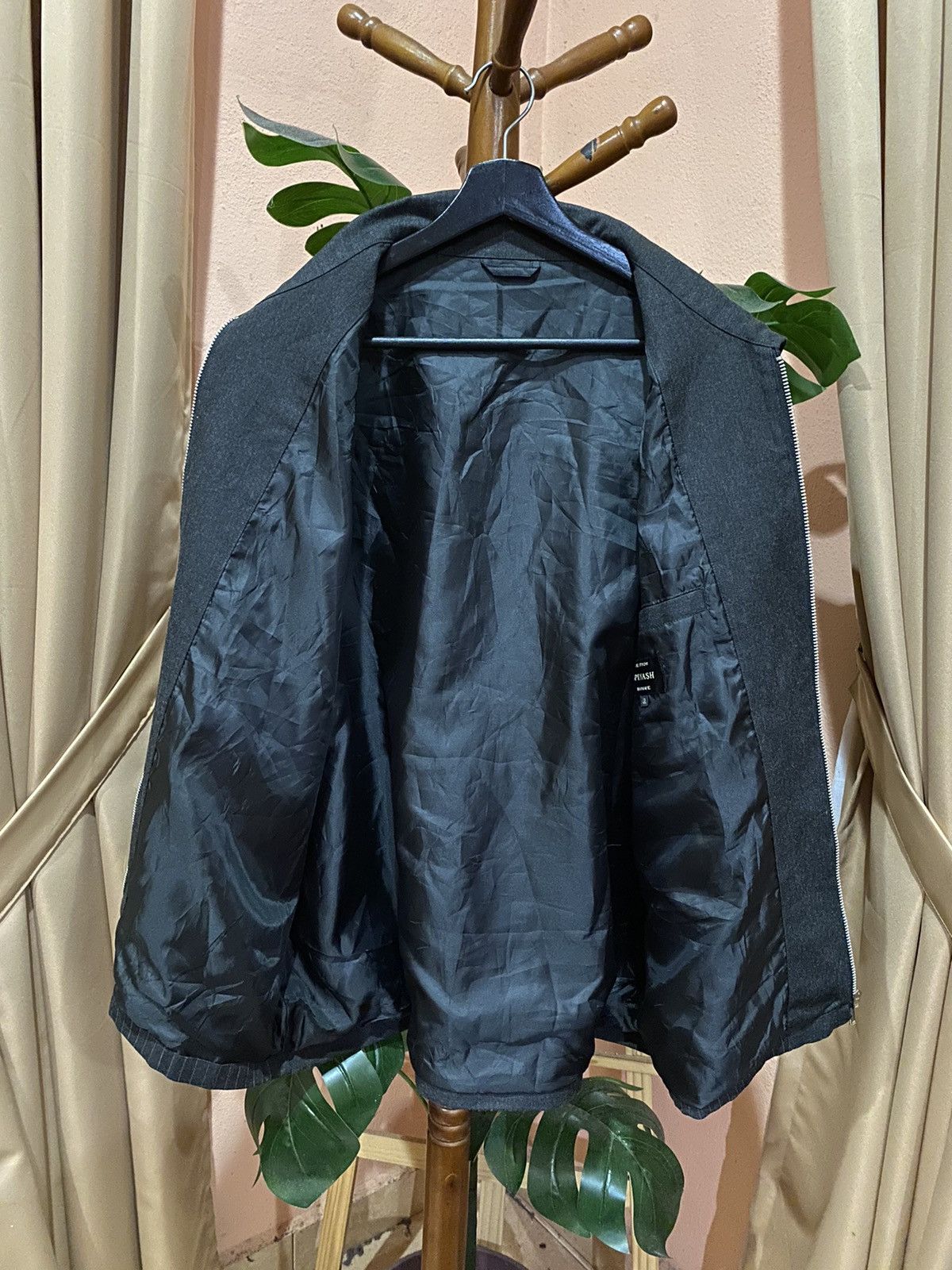 Japanese Brand Vintage Section Spinash Homme Pinstripe Zip Jacket – Classic Size US XXL / EU 58 / 5 - 6 Thumbnail