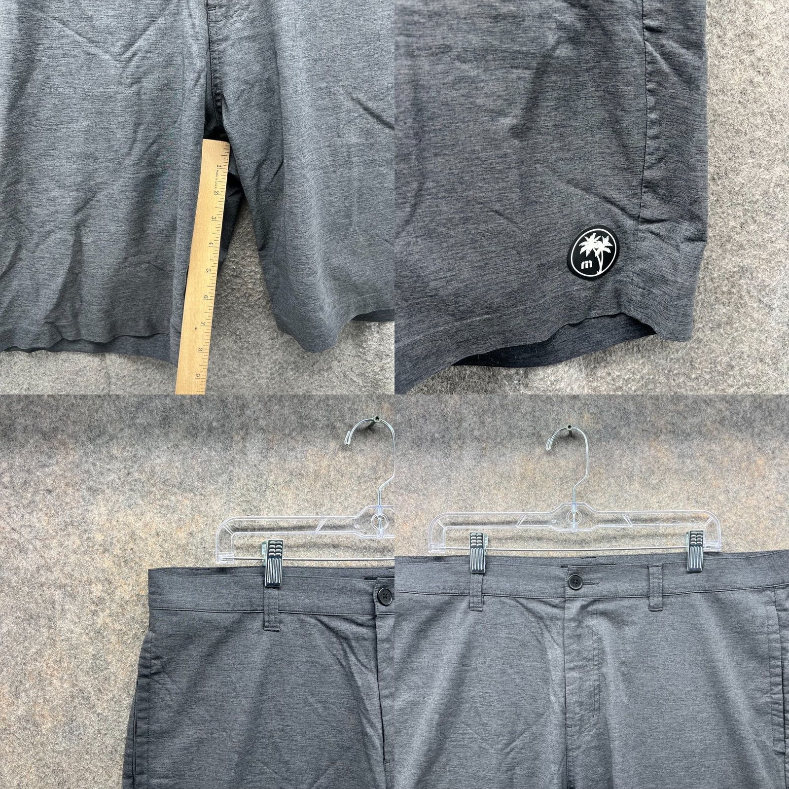 TravisMathew Travis Mathew Shorts Mens 38 Black Chino Flat Front Casual Travel Golf Golfer Boys Womens? Size US 38 / EU 54 - 8 Thumbnail
