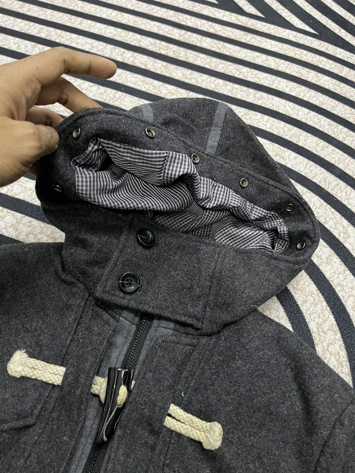 PPFM 2000s PPFM WOOL HOODIE JACKET PUNK STYLE Size US S / EU 44-46 / 1 - 8 Thumbnail