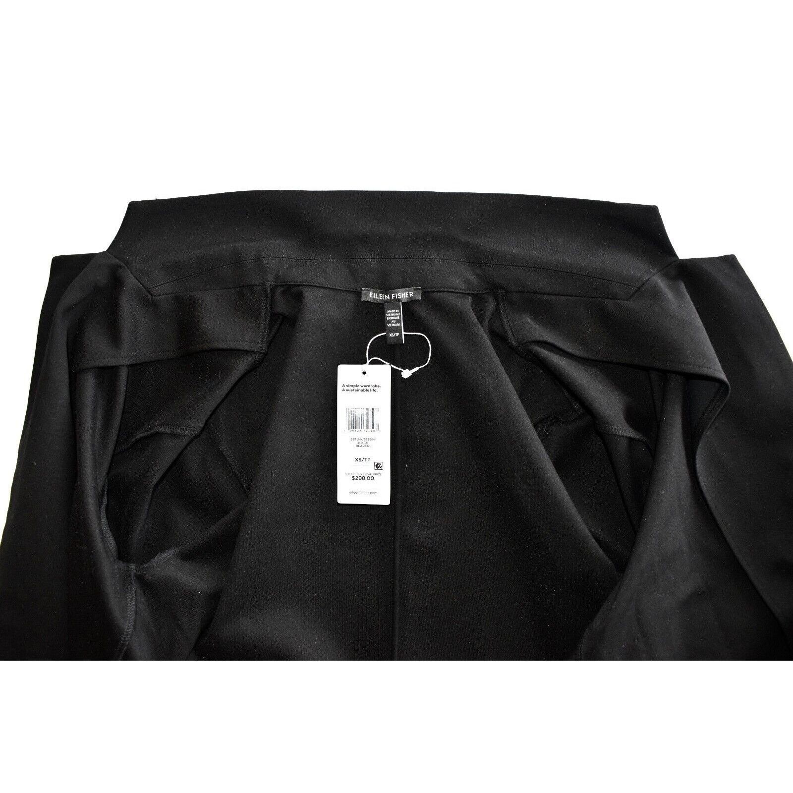 Eileen Fisher NWT EILEEN FISHER Open Front Pockets Long Blazer Sz XS $298 Size XS / US 0-2 / IT 36-38 - 4 Thumbnail