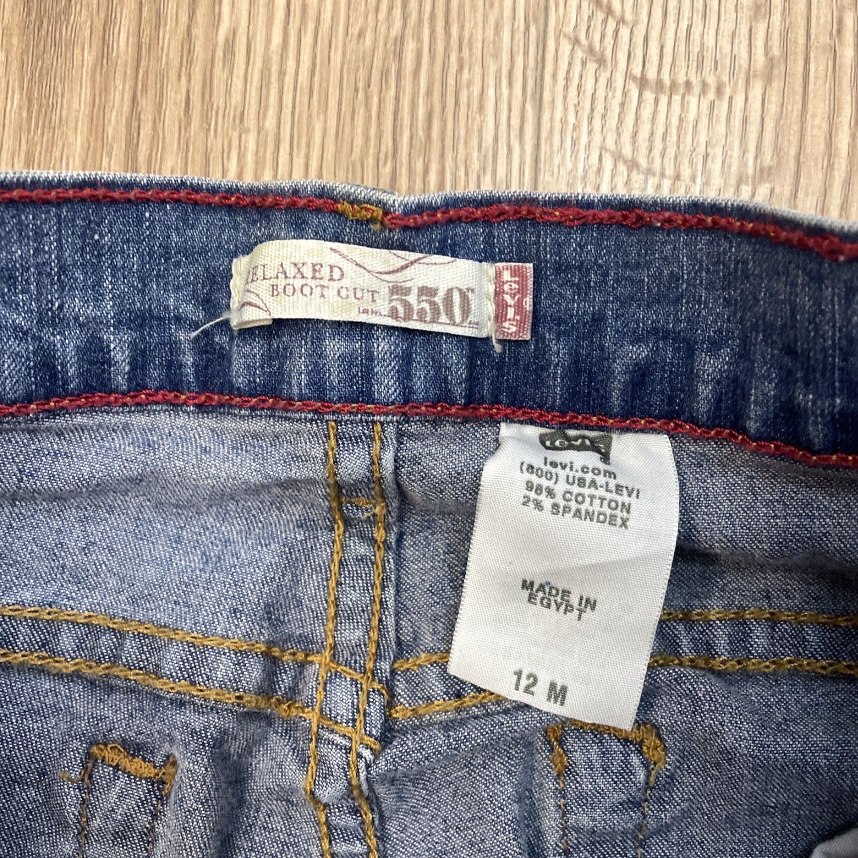 Levi's Levi's 550 Jeans Women's 12M Blue Denim Relaxed Bootcut 5-Pocket Regular Size Type Jeans Size 34" / US 12 / IT 48 - 2 Thumbnail
