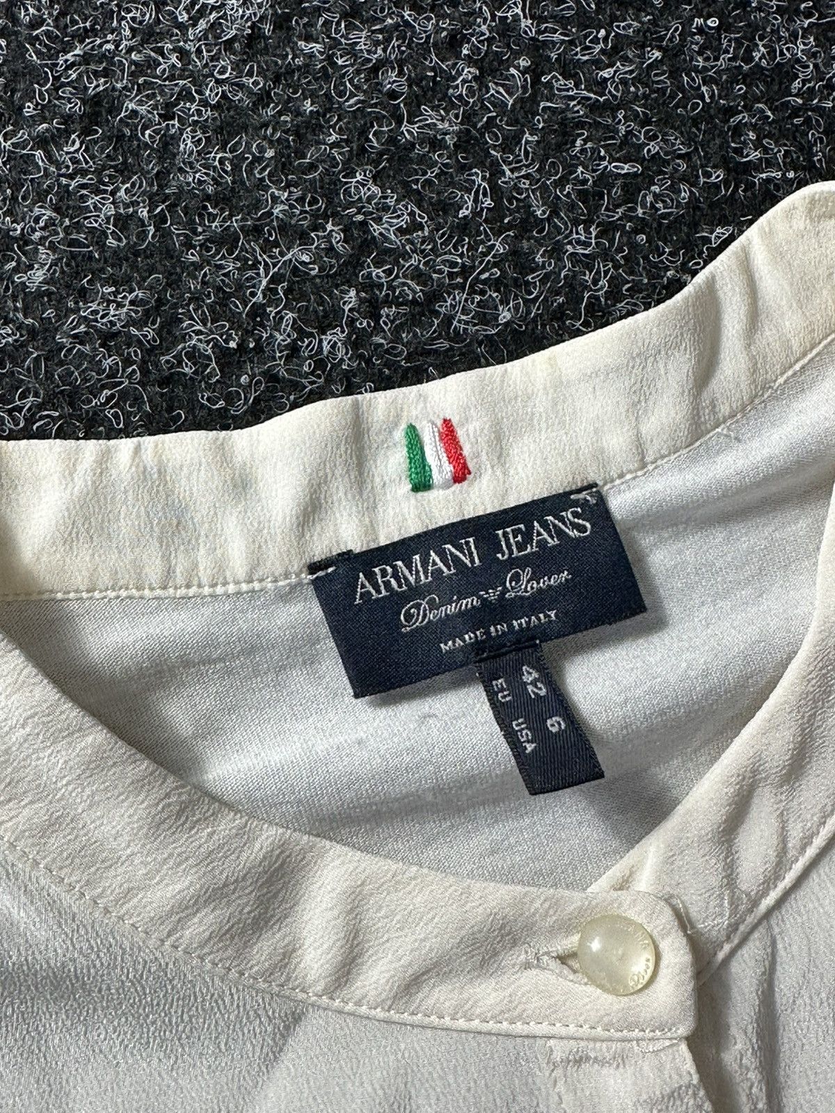 Armani × Vintage 🚨AVANT GARDE ARMANI 90s RARE longsleeve BLOUSES Y2K LUXURY Size M / US 6-8 / IT 42-44 - 5 Thumbnail