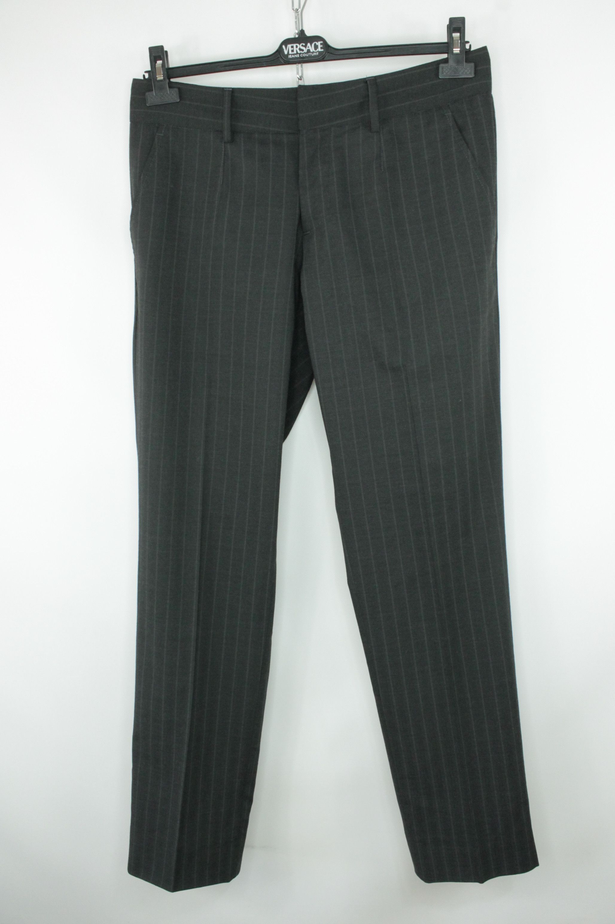 Dolce & Gabbana Dolce & Gabbana Striped Wool Formal Slim Fit Suit Men's Size 42R - 13 Thumbnail