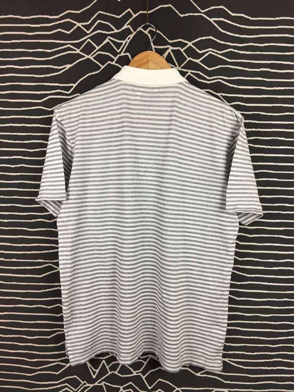 Lanvin Vtg Lanvin Classique Striped Pocket Luxury Polo Shirt Size US M / EU 48-50 / 2 - 8 Thumbnail