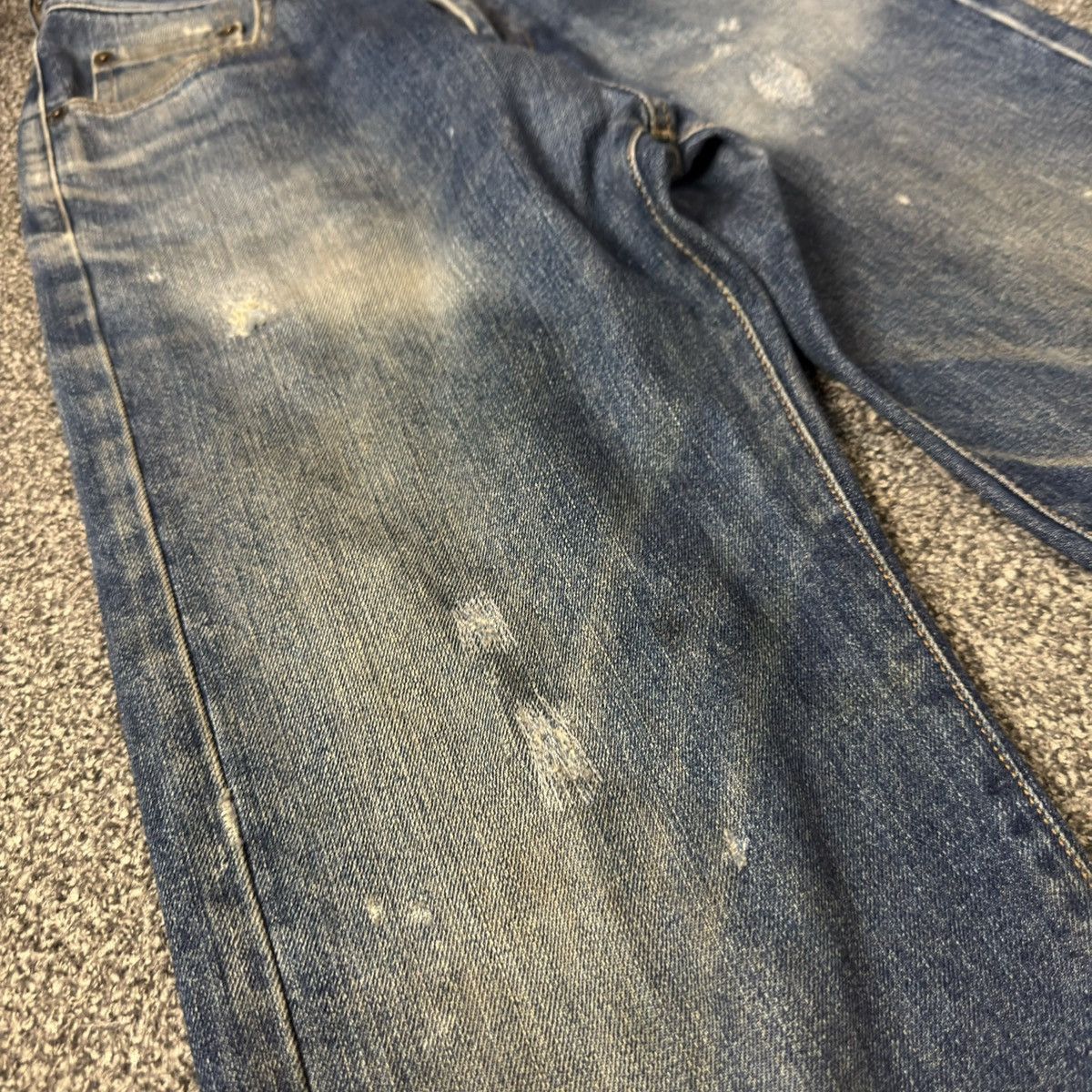 Warehouse Vintage Japanese Denim Warehouse Distressed Dirty Wash Jean Size US 27 - 6 Thumbnail