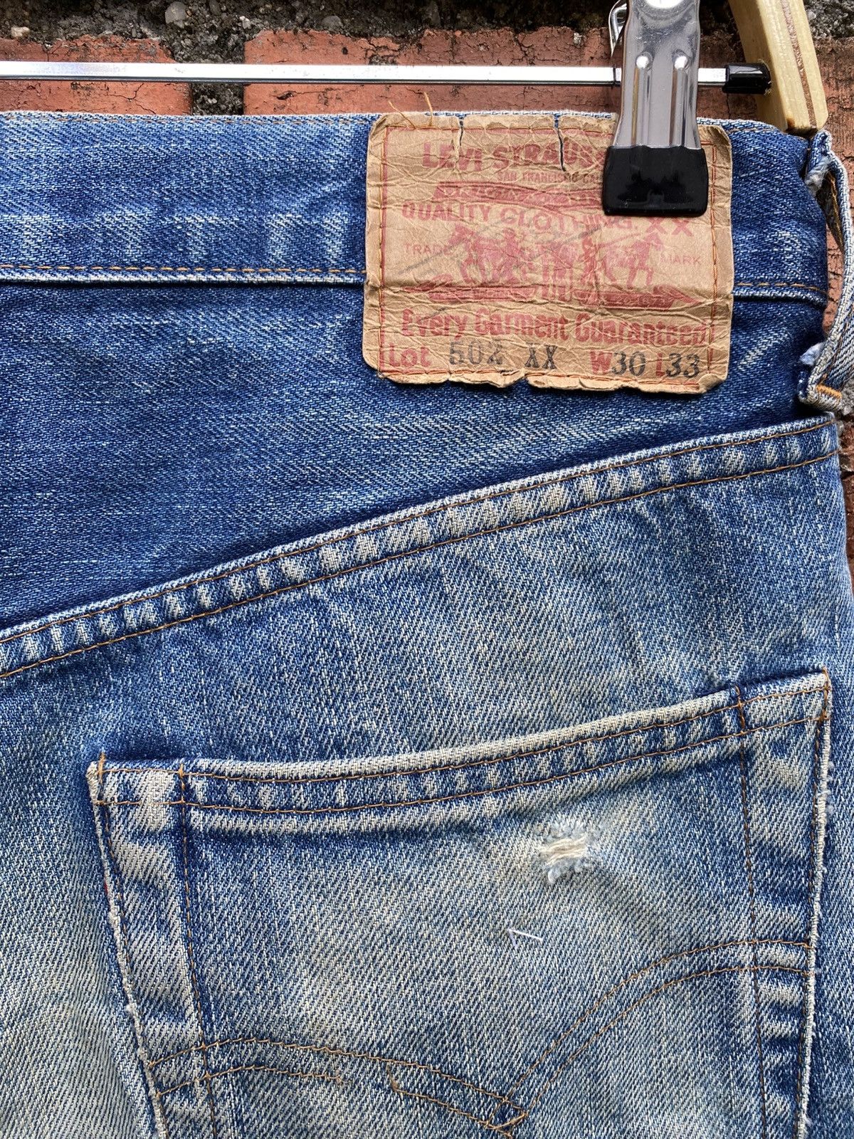 Levi's Vintage Clothing W30x28.5 Vintage levi's 502xx redline big E made in JAPAN Size US 30 / EU 46 - 7 Thumbnail