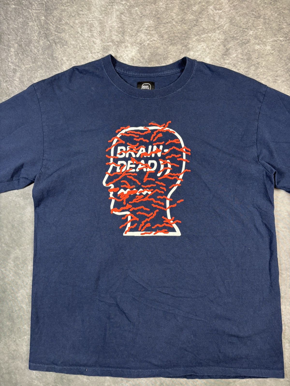 Brain Dead Brain Dead Longsleeve Shirt Long Sleeve Graphic Tee Navy Blu Size US M / EU 48-50 / 2 - 4 Thumbnail