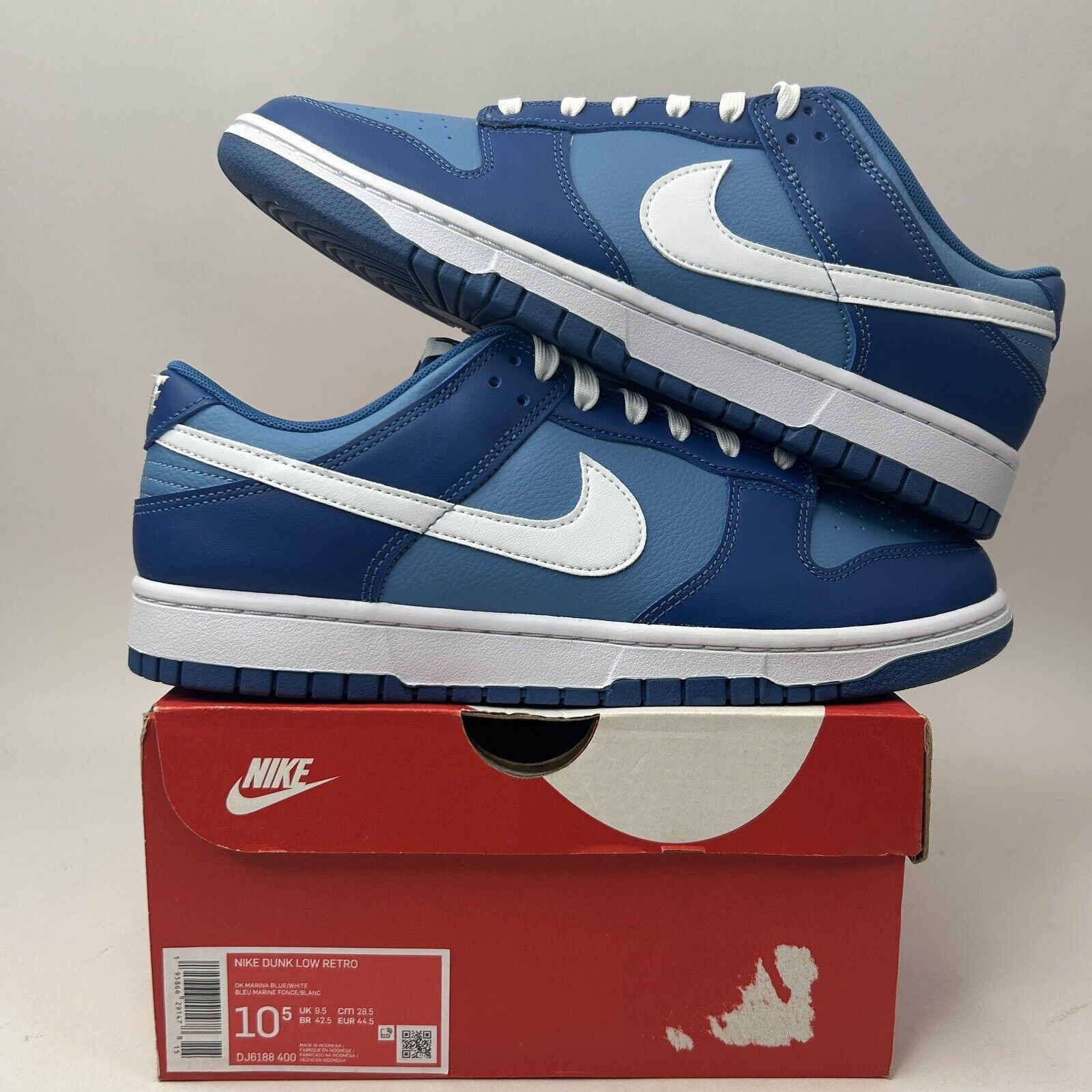 Nike Nike Dunk Low Retro “Dark Marina Blue” 2023 Size US 10.5 / EU 43-44 - 1 Thumbnail