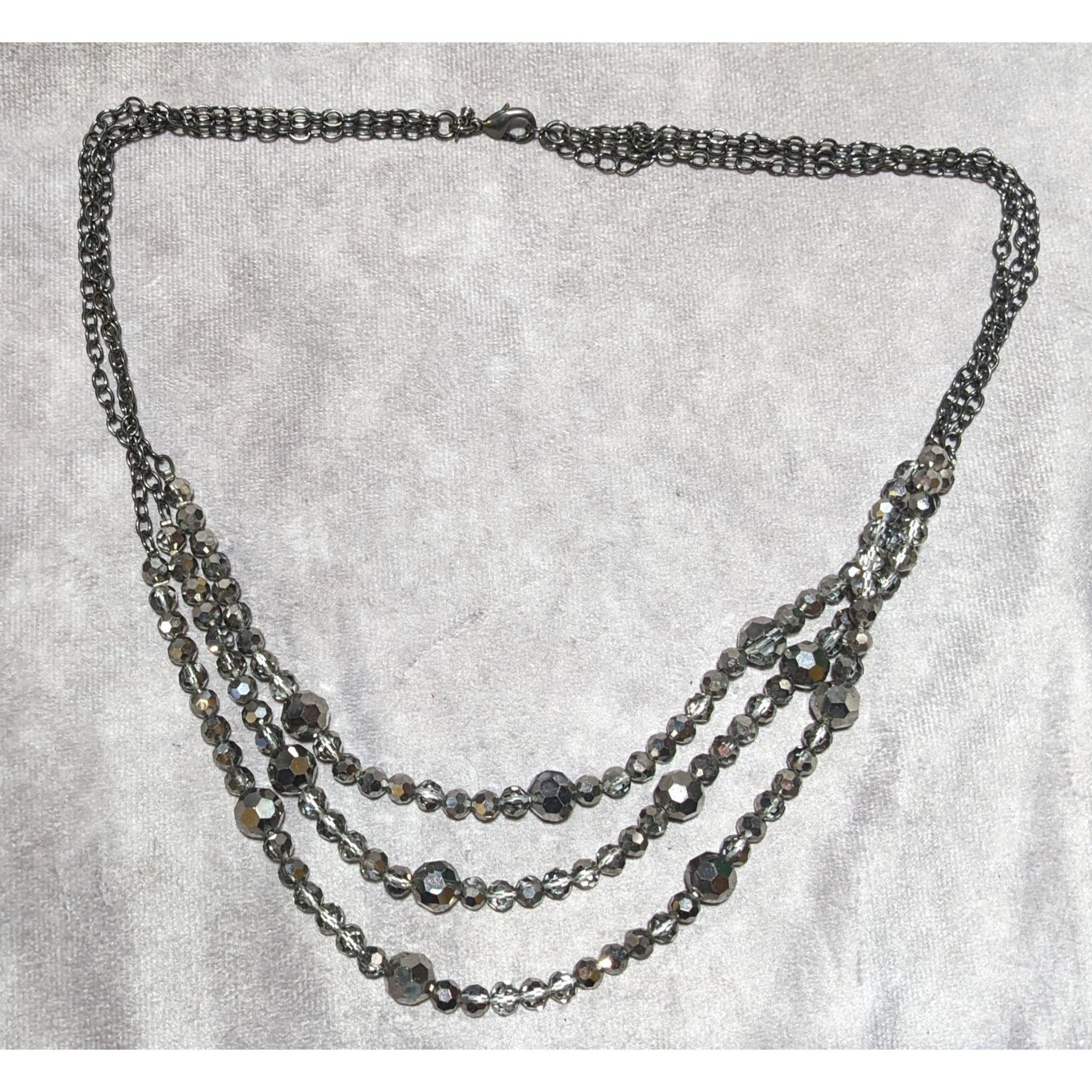 Other Glam Goth Multilayer Glass Beaded Necklace Size ONE SIZE - 10 Thumbnail