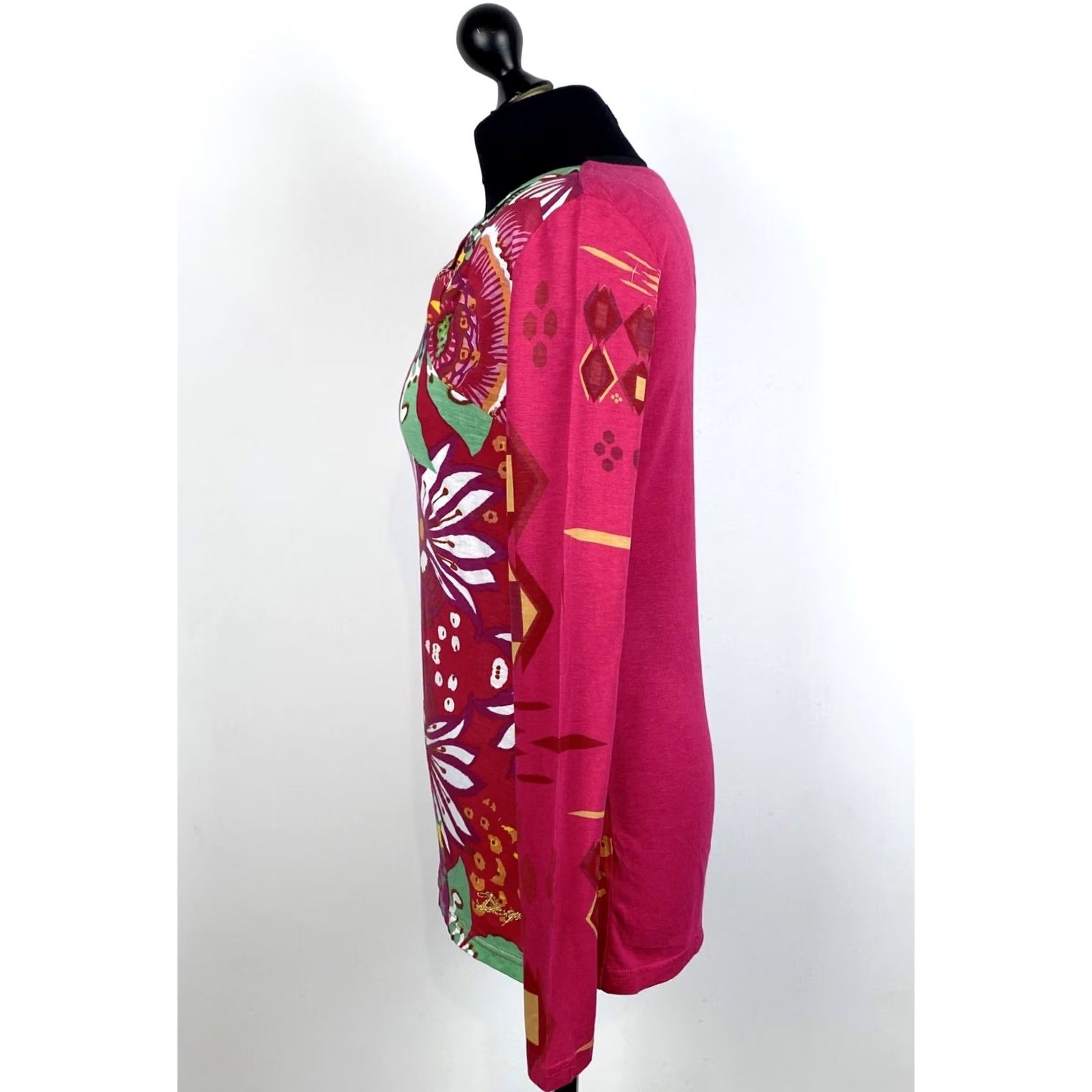 Desigual Desigual Long Sleeve Shirt Tunic L Womens Multicoloured Size L / US 10 / IT 46 - 3 Thumbnail