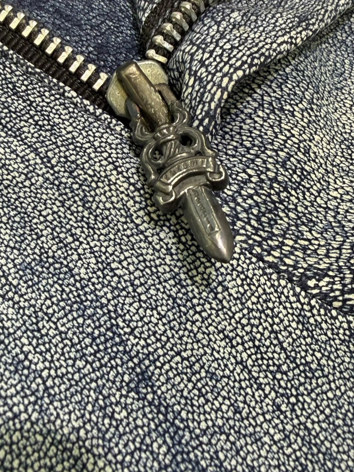 Chrome Hearts Chrome Hearts Blue Leather Pants Size 25" / US 0 / IT 36 - 9 Thumbnail