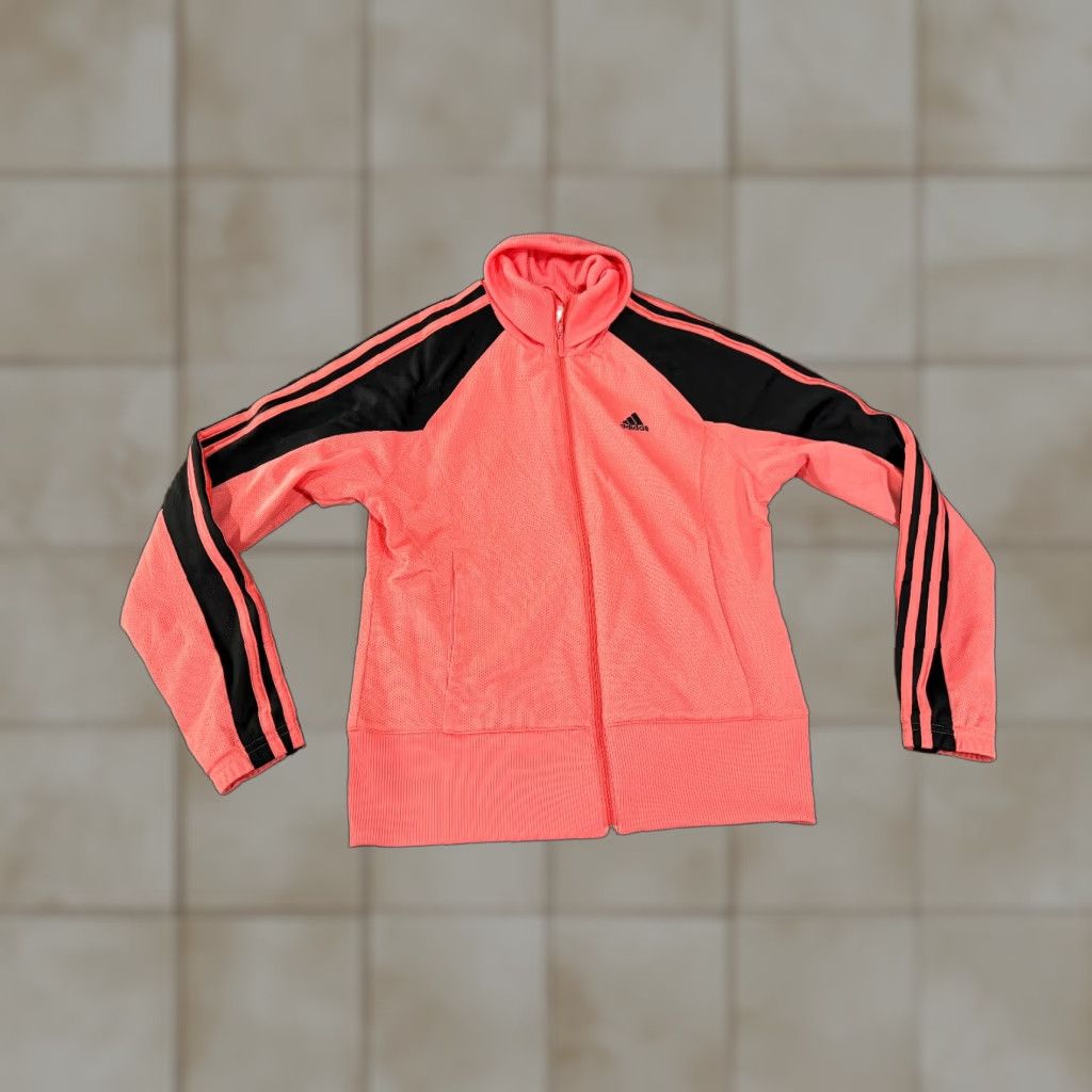Adidas **Adidas Women's Pink Small Track Jacket Full Zip Striped Athletic** User: **Adidas Women's Small Pink Track Jacket Full Zip Striped Athletic** Size S / US 4 / IT 40 - 1 Thumbnail