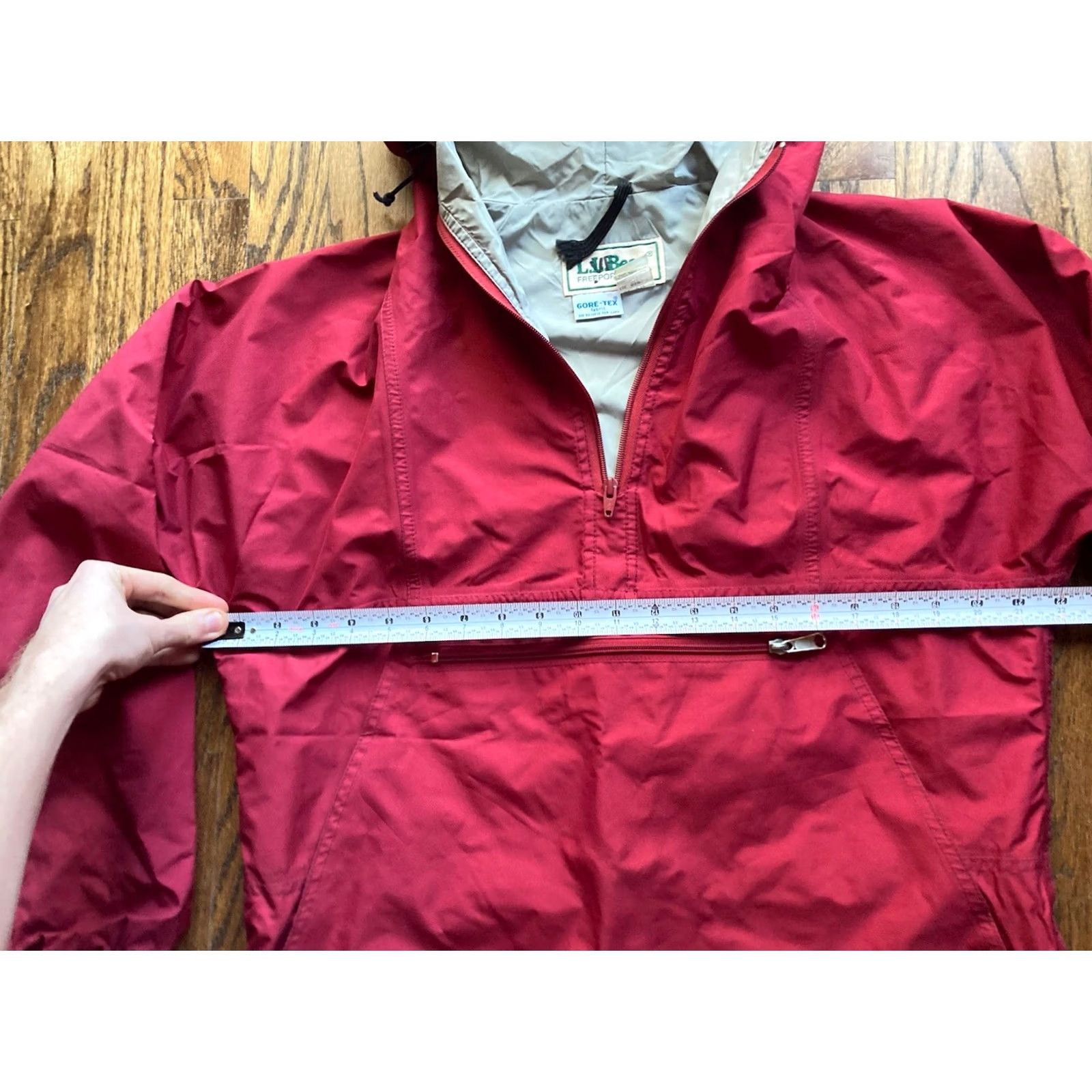 Vintage VINTAGE L.L. Bean Goretex Rain Jacket Womens M Red Rain Coat 80s 90s Windbreaker Anorak Mens Womens Boys Girls) Size M / US 6-8 / IT 42-44 - 7 Thumbnail