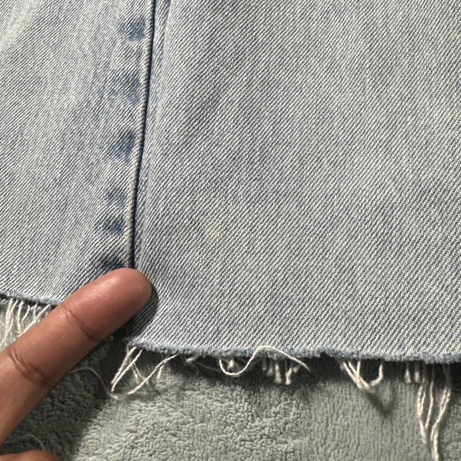 Asos Y2K 2000s Custom Beyond Baggy Jeans Womens 28x24 Raw Hems Size 28" / US 6 / IT 42 - 15 Thumbnail