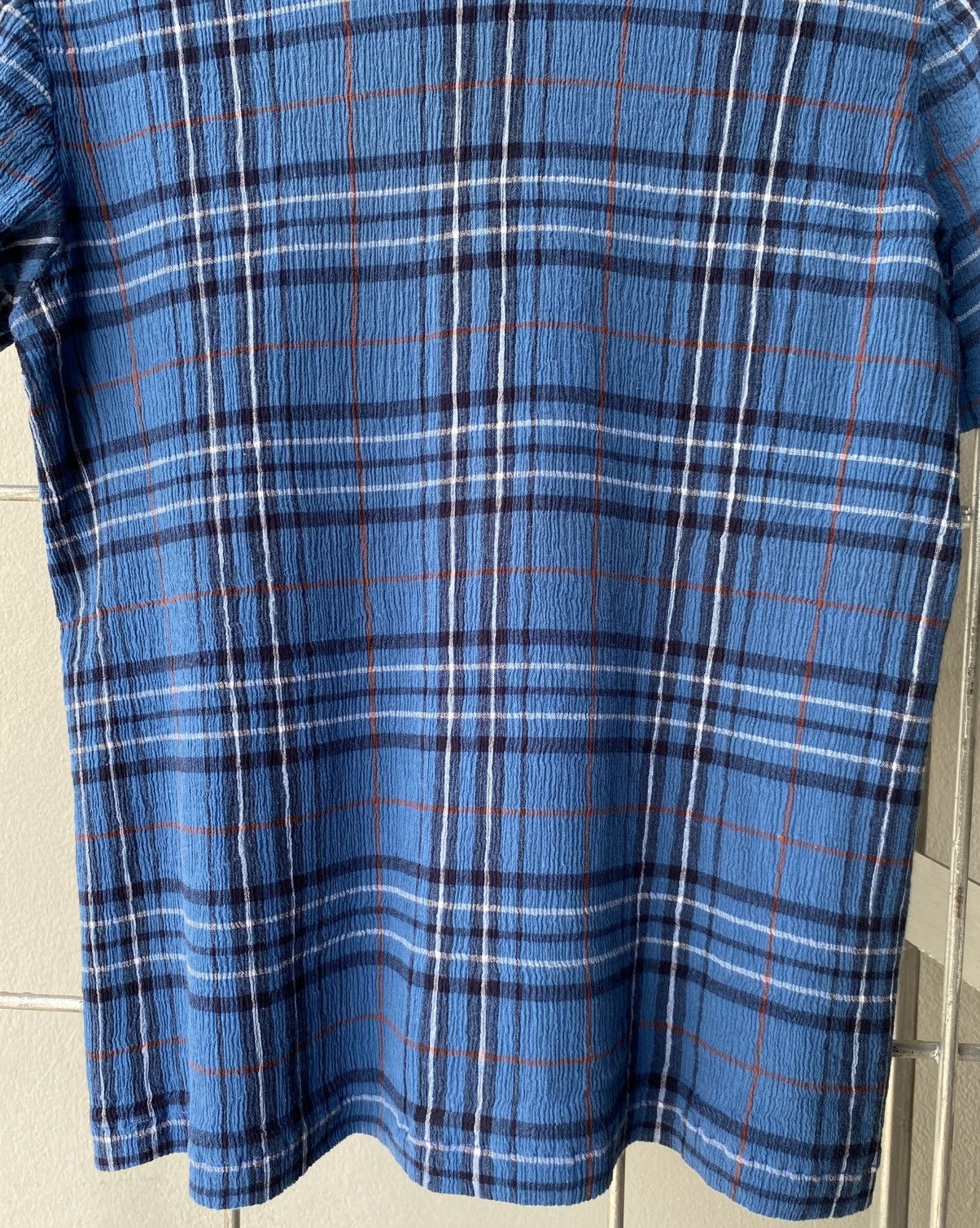 Tsumori Chisato Tsumori Chisato Blue Plaid Blouse with White & Red Accents. Size M / US 6-8 / IT 42-44 - 7 Thumbnail