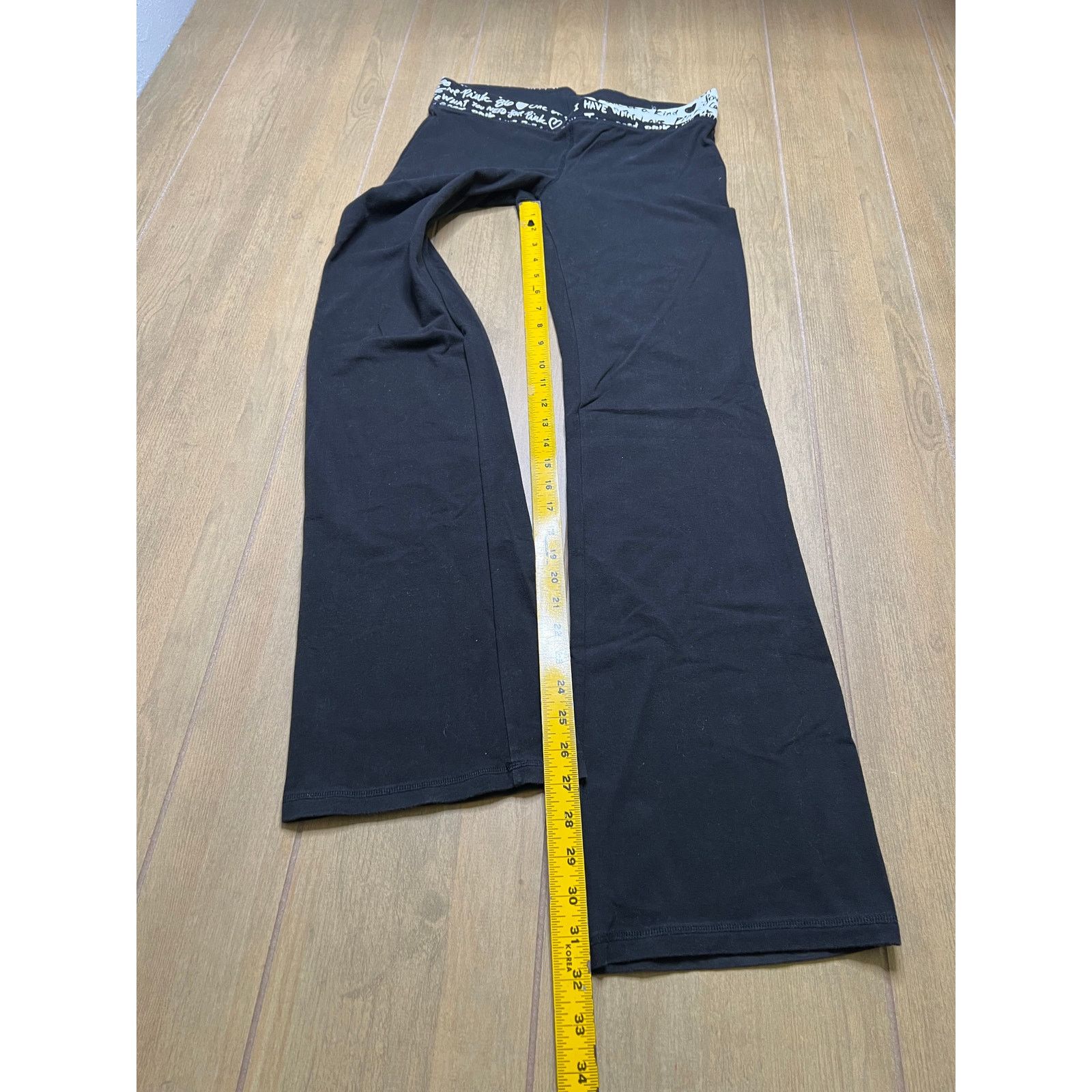 Pink PINK Victoria’s Secret Y2K Black Yoga Low Rise Flare M Size 30" / US 8 / IT 44 - 8 Thumbnail