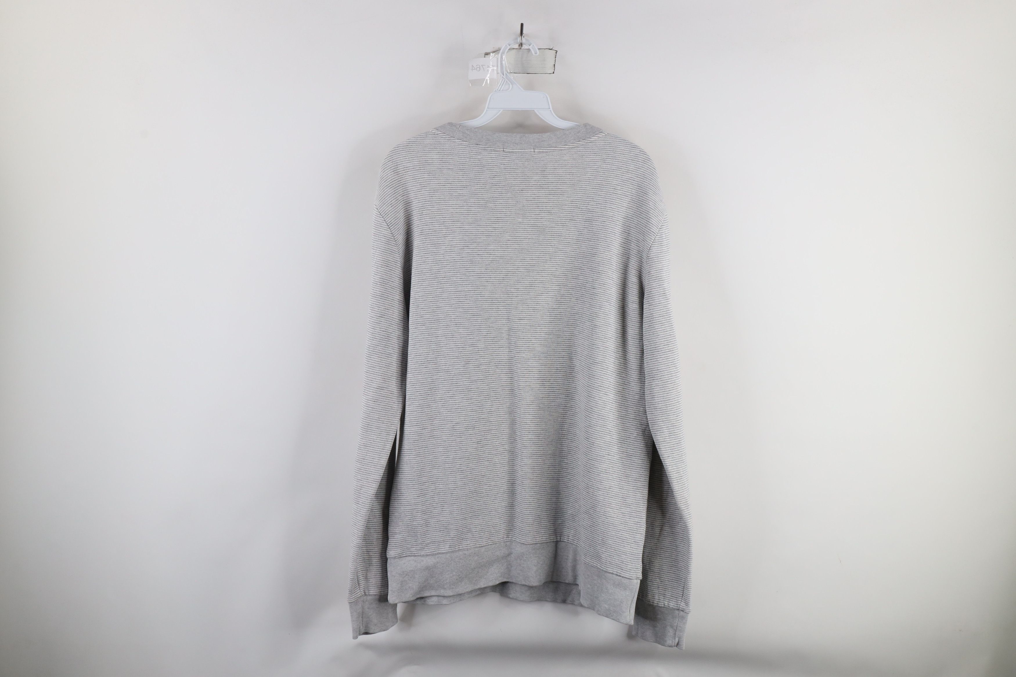 Theory × Vintage Theory Danen Indicative Striped Crewneck Sweatshirt Gray Size US M / EU 48-50 / 2 - 6 Thumbnail