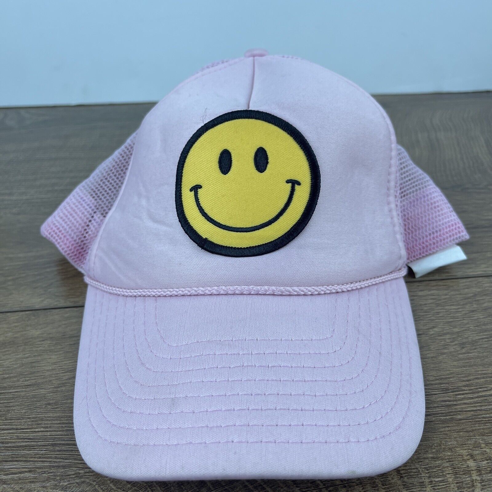 Other Smiley Face Snapback Hat Smile Hat Pink Hat Adjustable Adult Size ONE SIZE - 2 Thumbnail