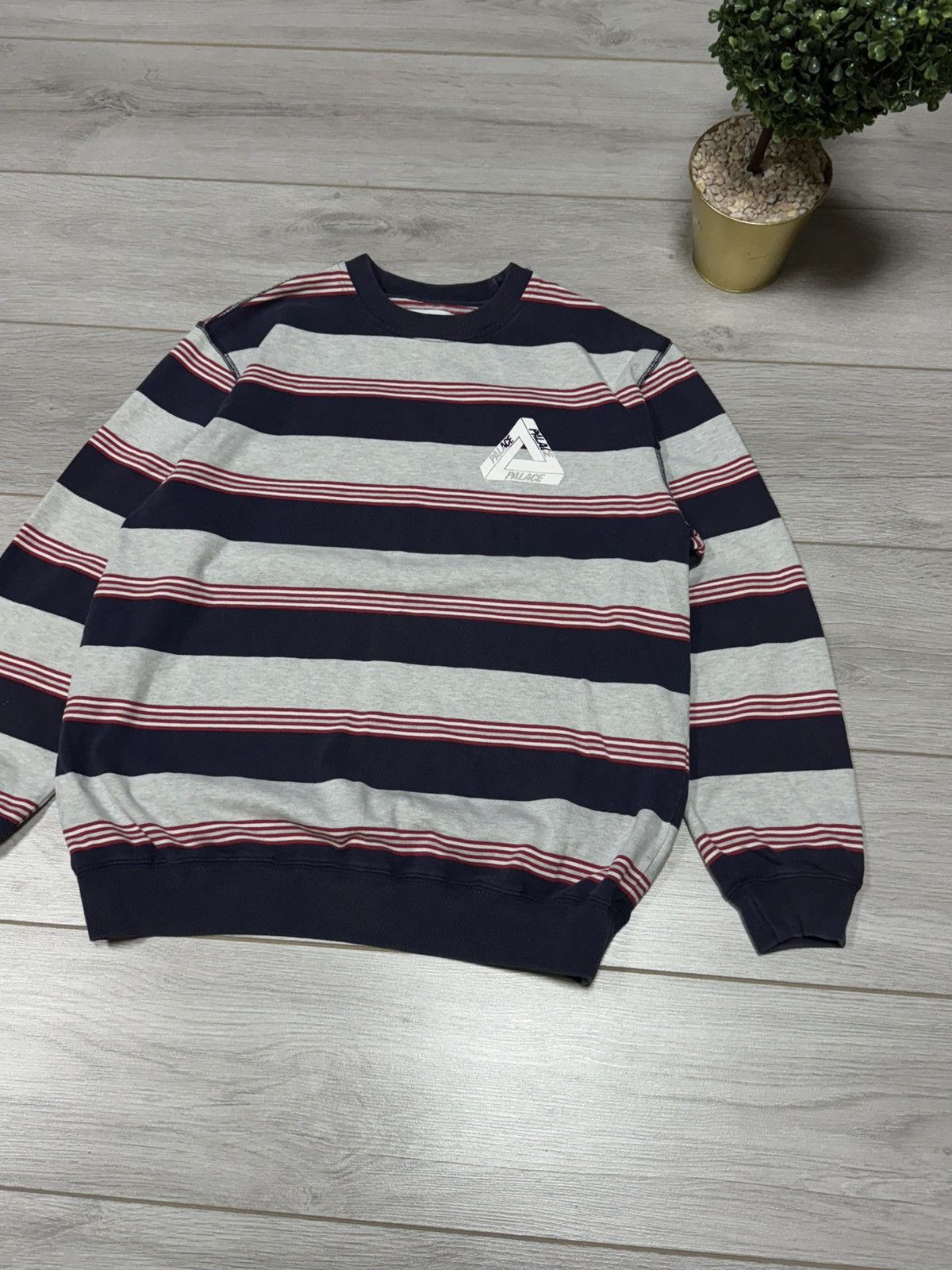 Palace Palace striped ribbed for pleasure sweatshirt Size US M / EU 48-50 / 2 - 3 Thumbnail