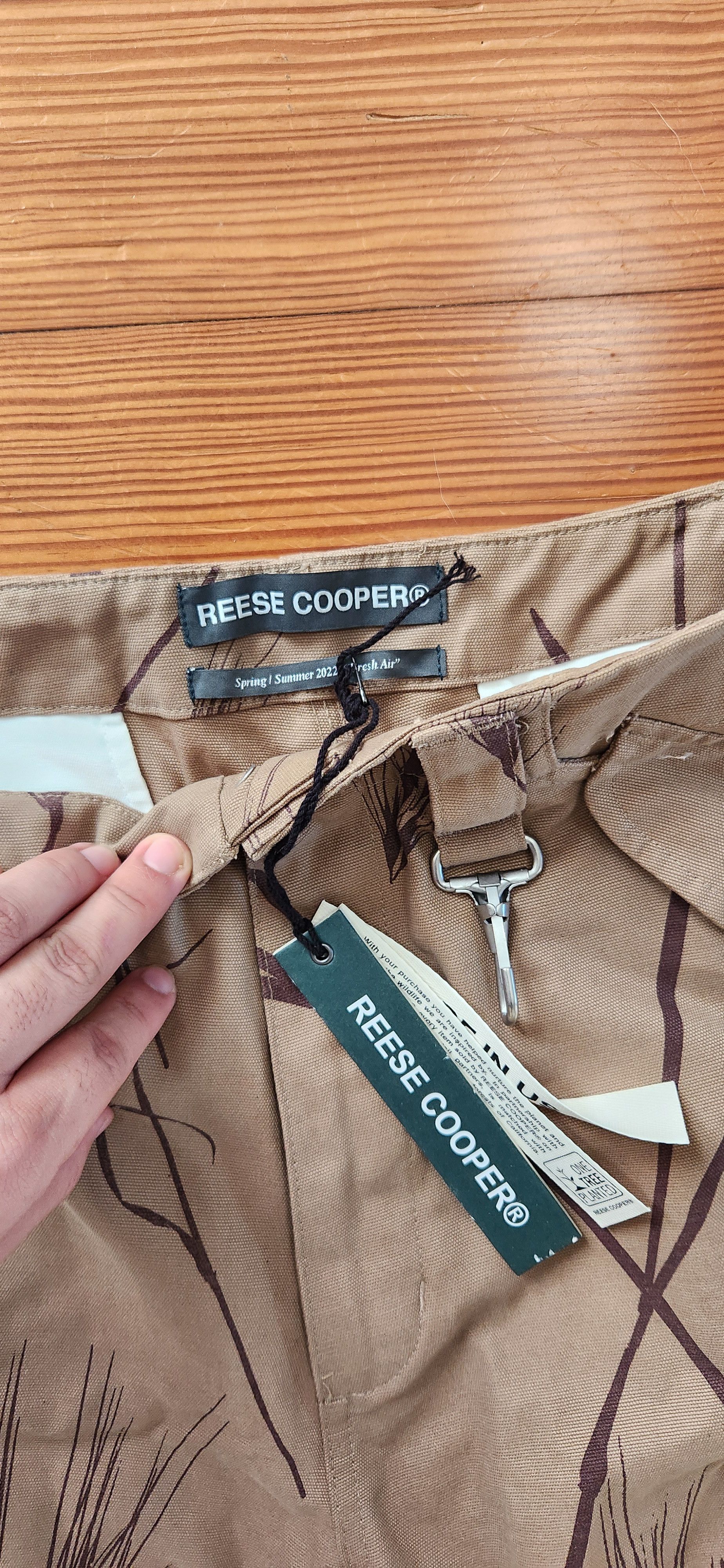 Reese Cooper Brushed Cotton Canvas Cargo Pants Size US 34 / EU 50 - 3 Thumbnail