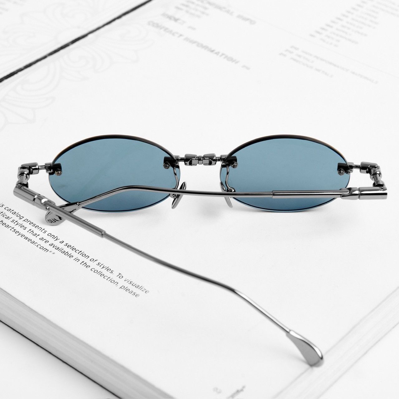 Kuboraum KUBORAUM H62 GM GUN METAL FLASH VIOLET BLUE SUNGLASSES Size ONE SIZE - 7 Thumbnail