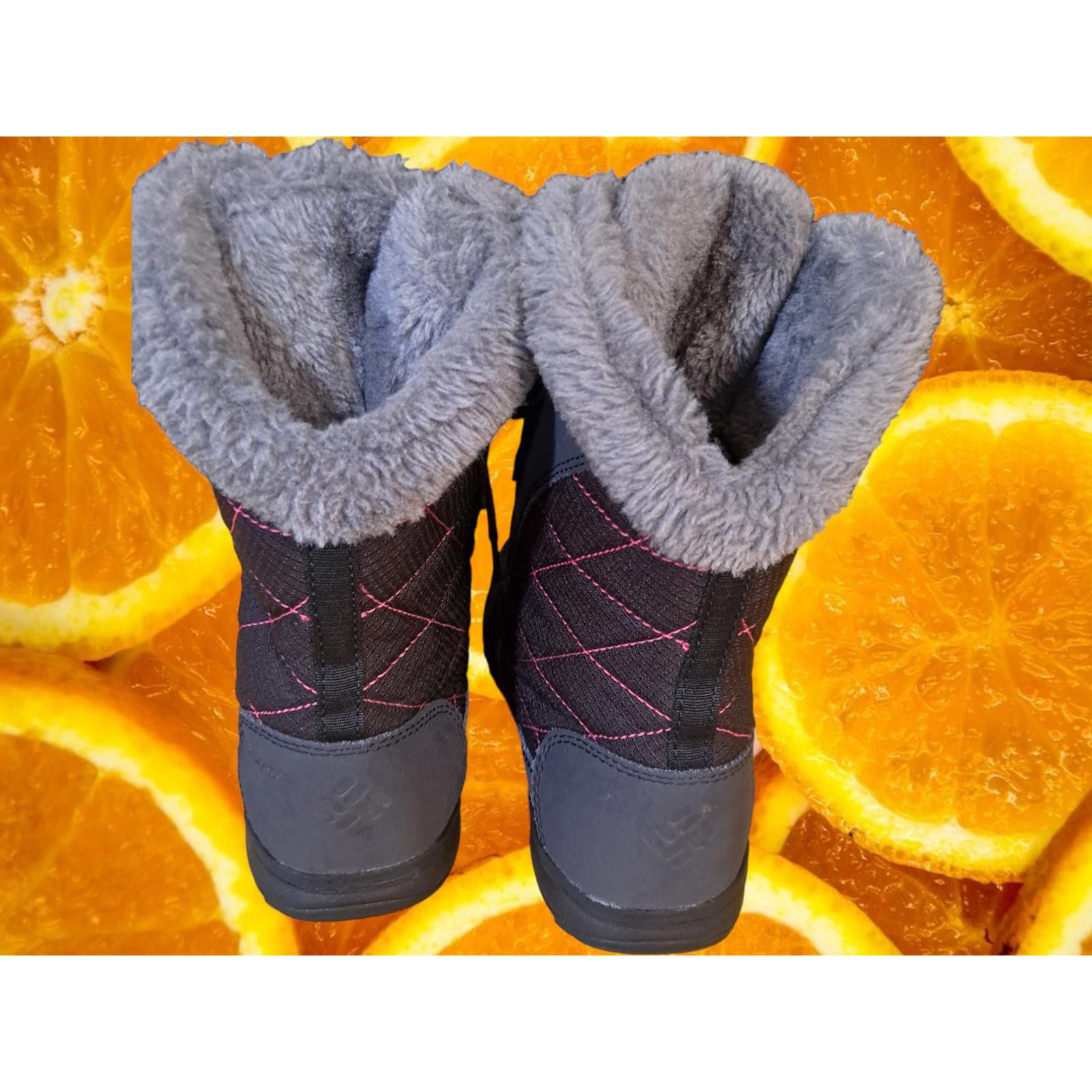 Columbia Columbia Gray and Pink Lace Up Winter Boots Size 5 Size US 5 / IT 35 - 5 Thumbnail