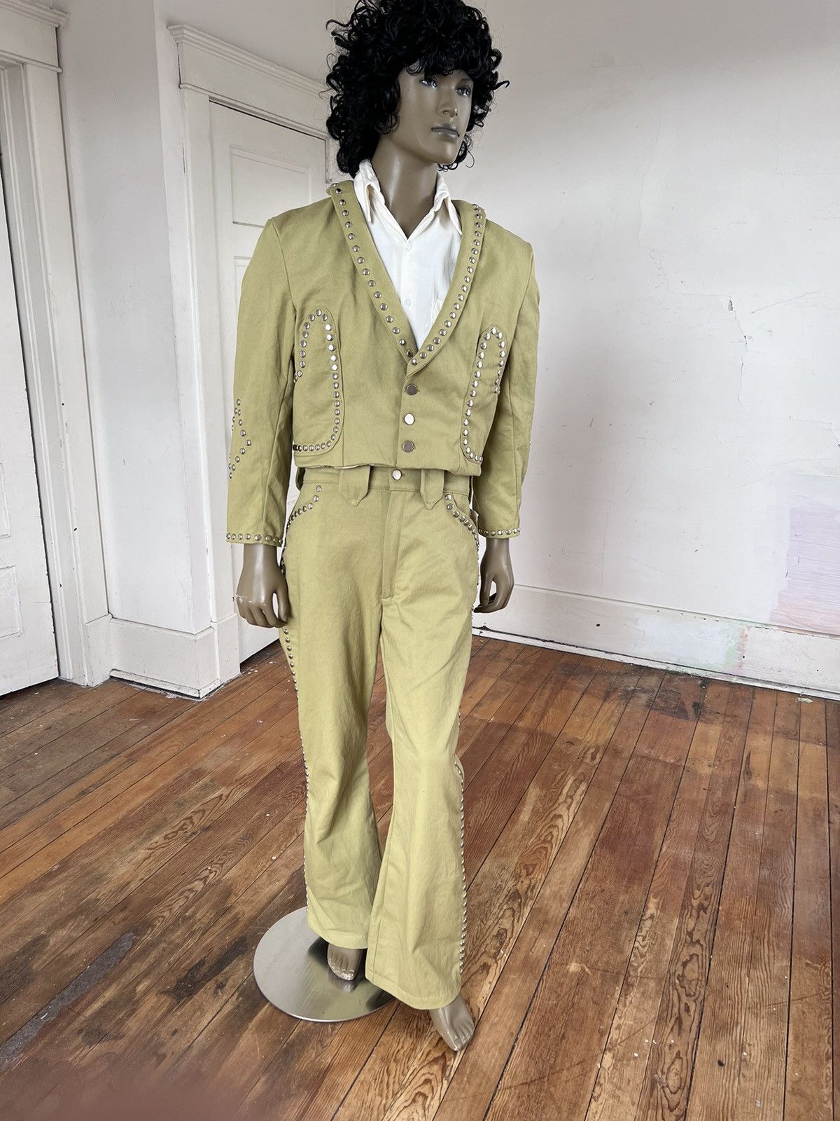Other Men’s Studded Western Motorcycle Suit 41 -42 by Herman USA Size 42R - 1 Thumbnail