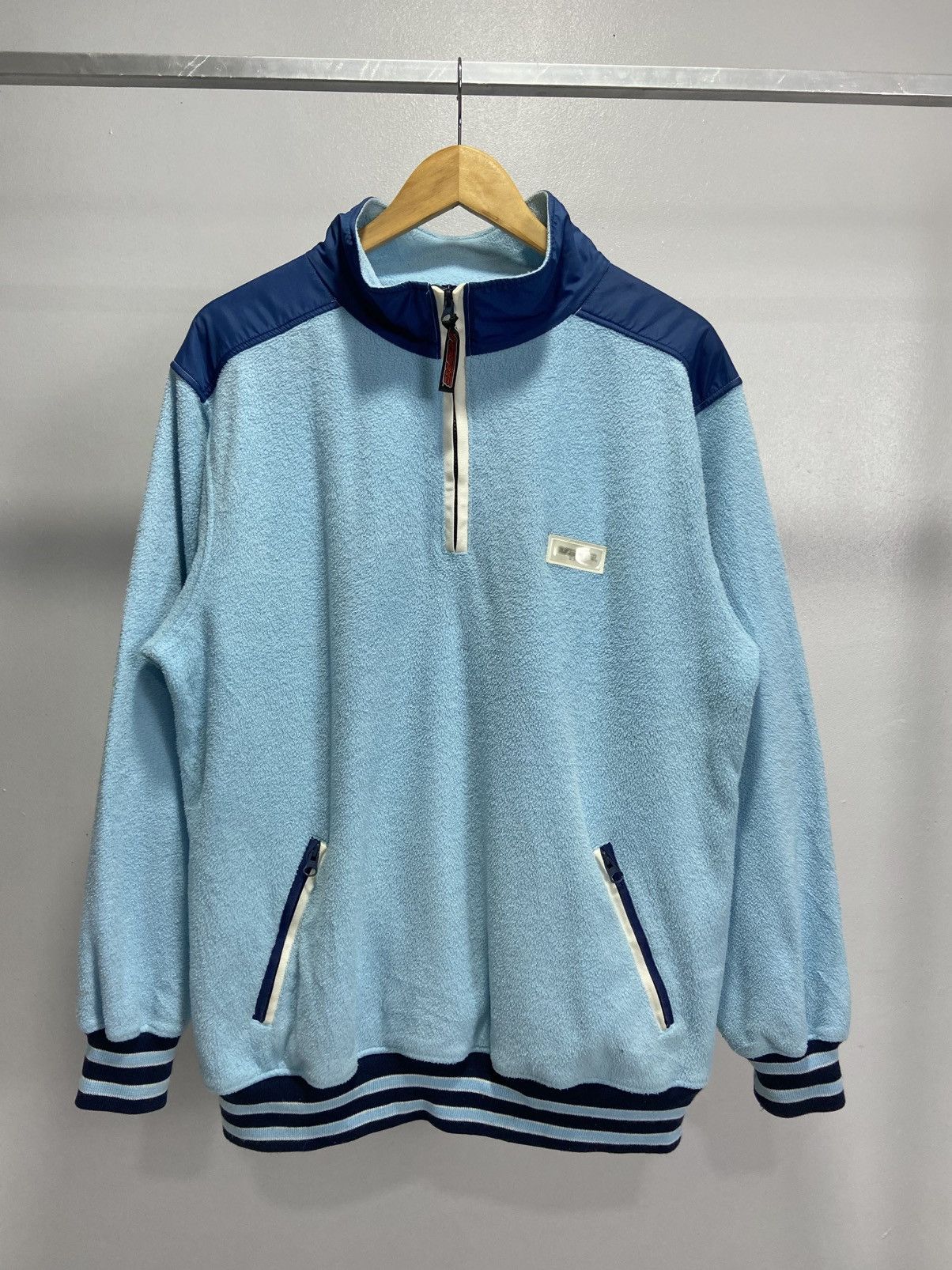 Japanese Brand × Vans × Vintage Vintage Vans U.S.A Fleece half zipper sweatshirt Size US L / EU 52-54 / 3 - 1 Thumbnail