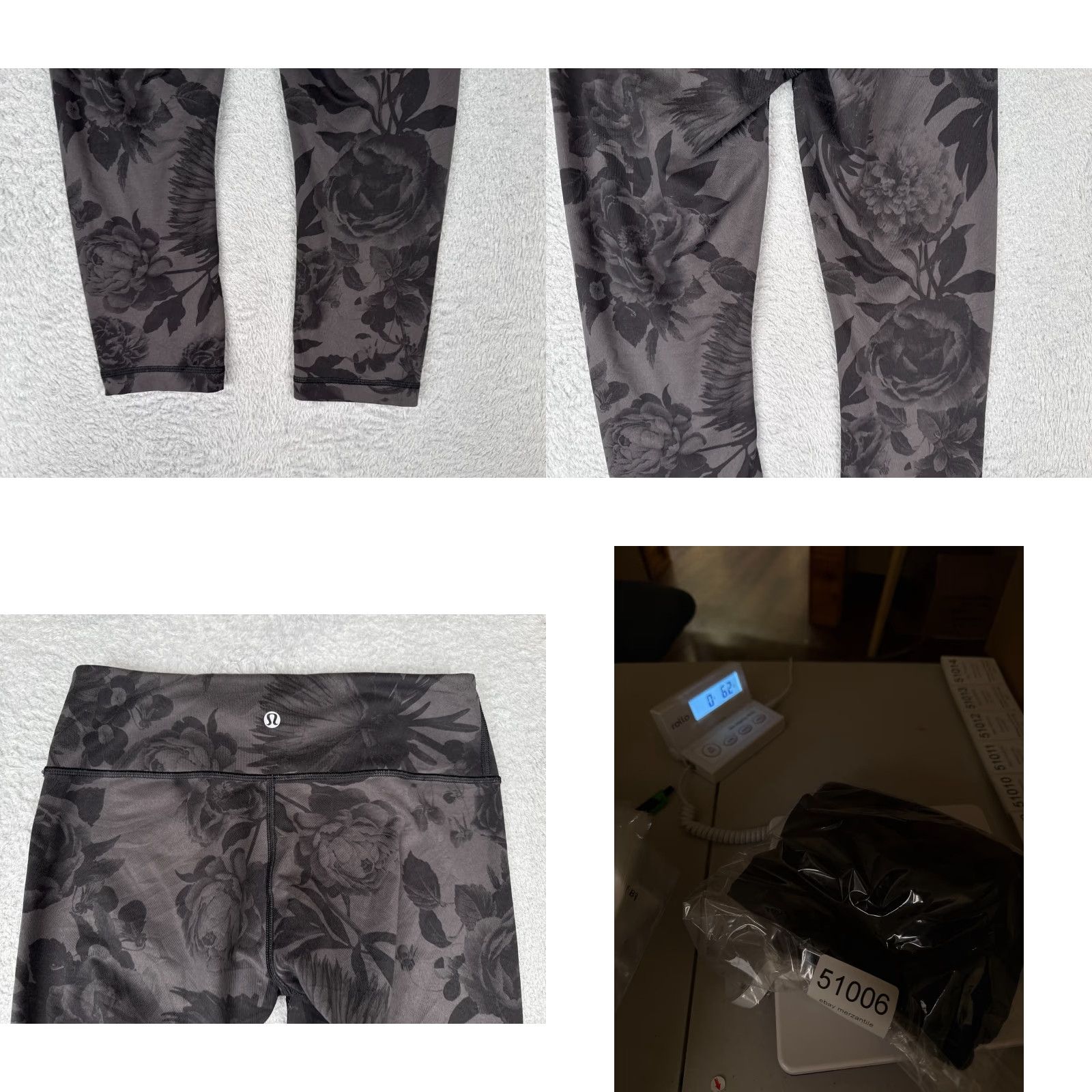 Lululemon **Lululemon Women's Crop Flare Black Gray Yoga Pants** User: **Lululemon Women's Crop Flare Black Gray Yoga Pants** Size 28" / US 6 / IT 42 - 9 Thumbnail
