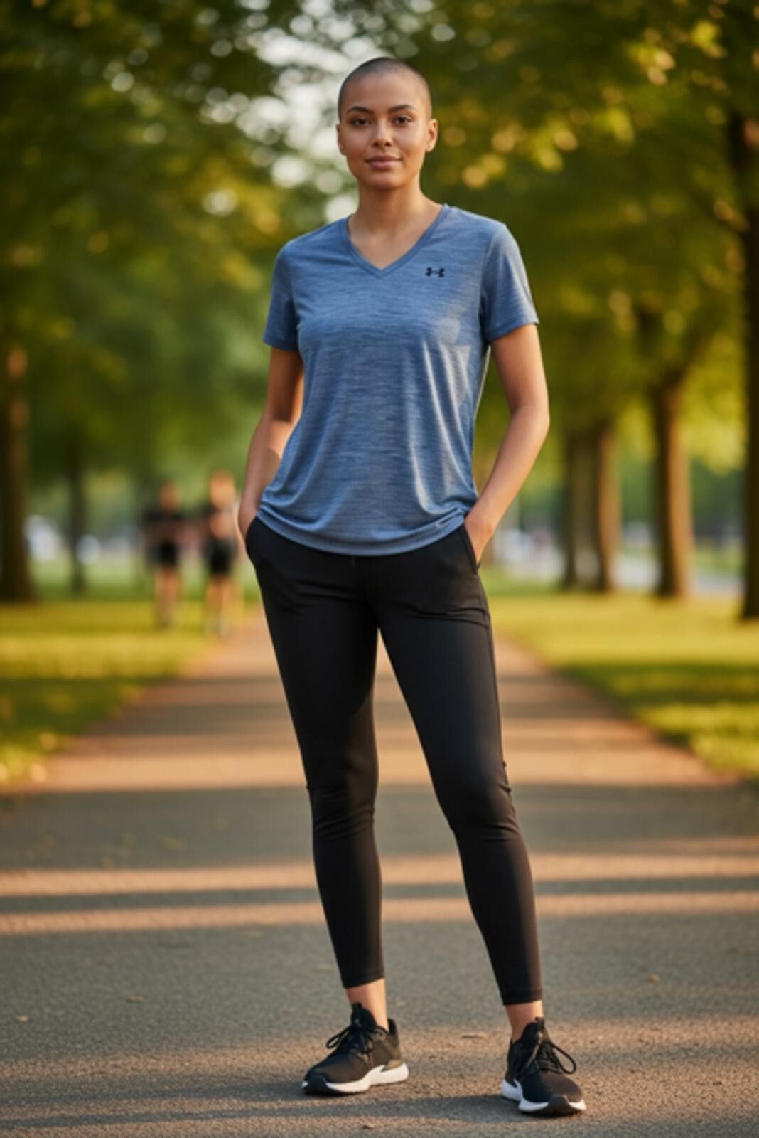Under Armour UNDER ARMOUR Womans Heat Gear Tech V-Neck Size M / US 6-8 / IT 42-44 - 2 Thumbnail
