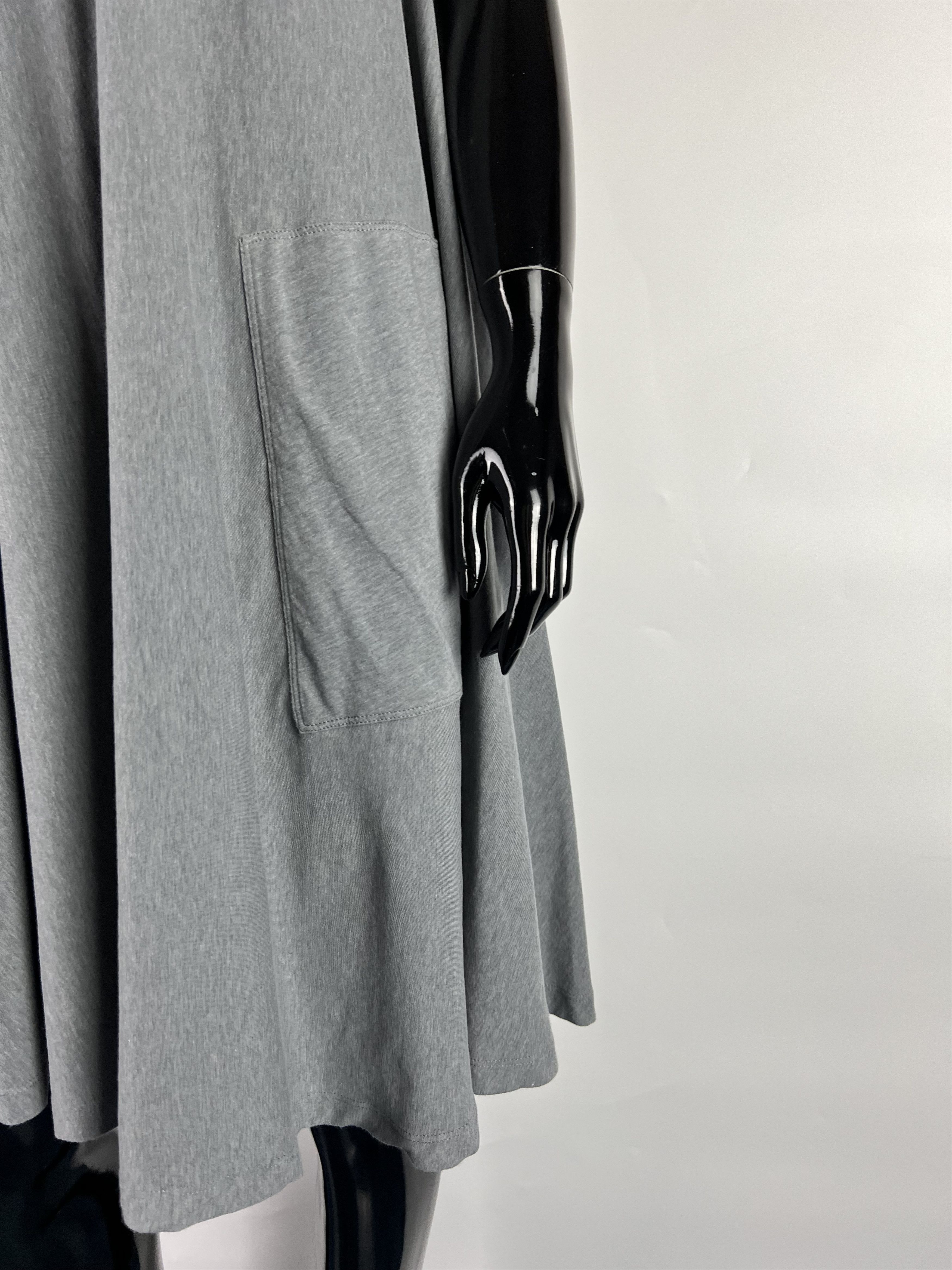 Brunello Cucinelli Rivamonti Gray Asymmetrical Sleeveless Dress Size L/XL Size XL / US 12-14 / IT 48-50 - 6 Thumbnail