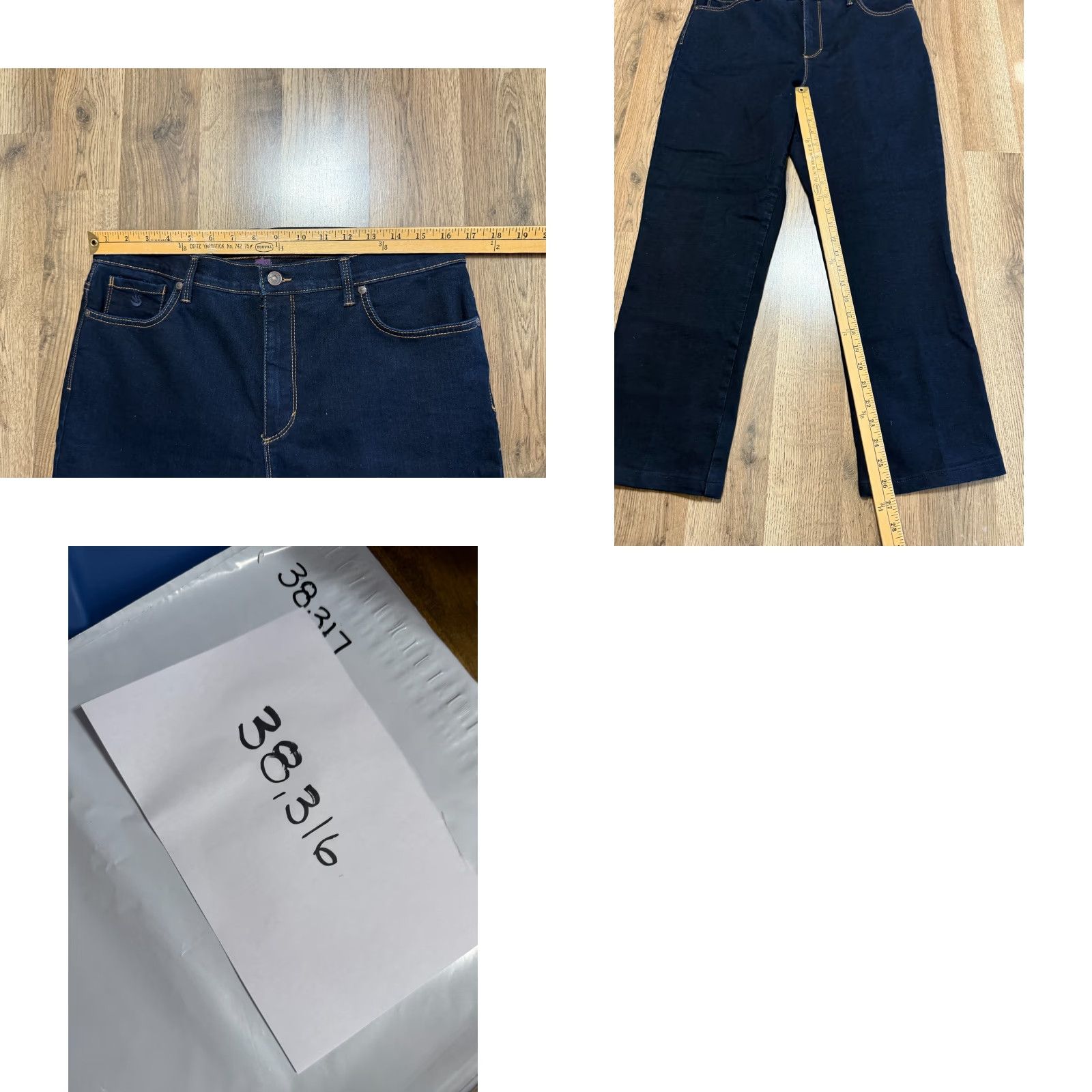 Gloria Vanderbilt Gloria Vanderbilt Amanda Jeans Women's 16 Petite Denim Blue 38" Length Straight Size 26" / US 2 / IT 38 - 8 Thumbnail