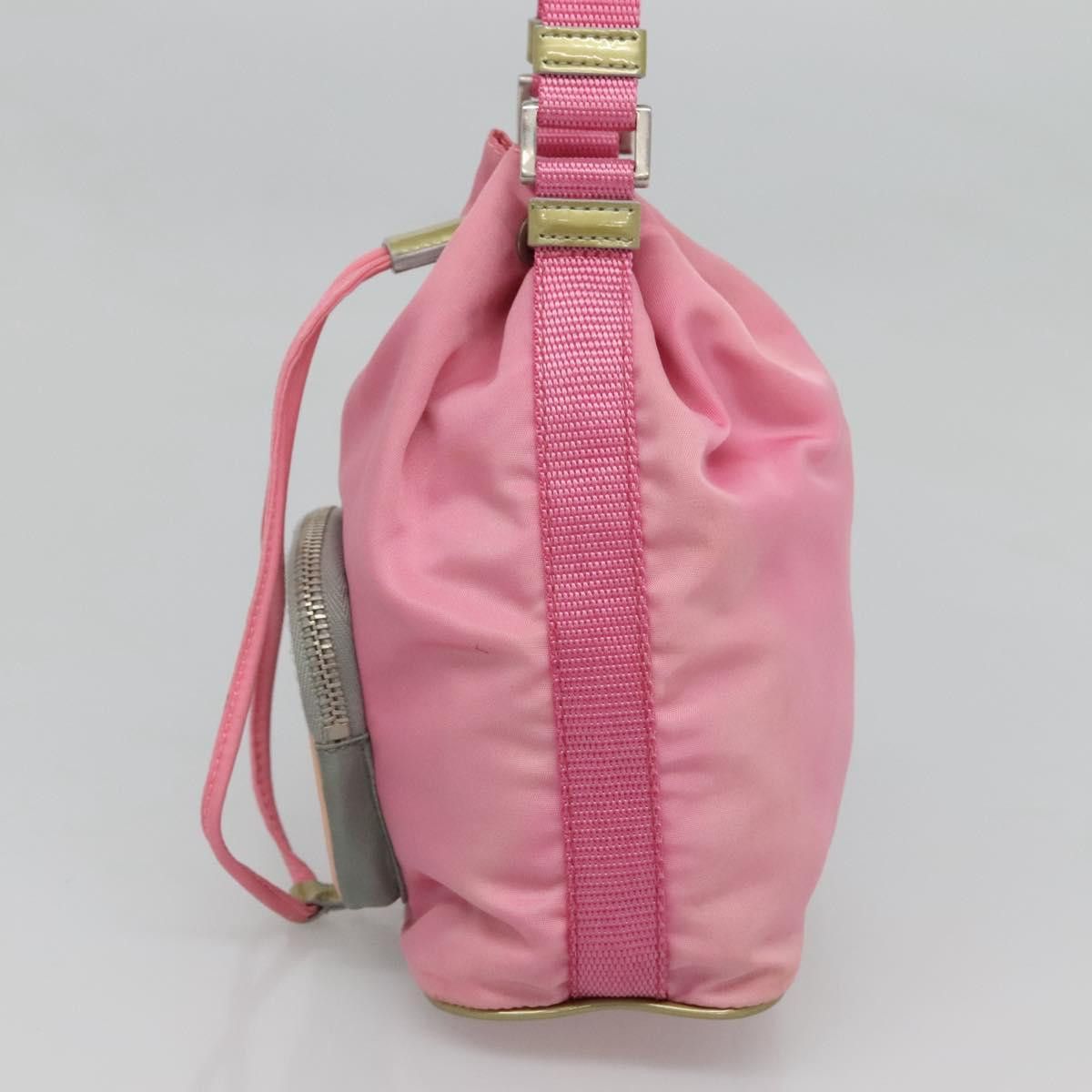Prada PRADA Hand Bag Nylon Pink Silver Size ONE SIZE - 5 Thumbnail