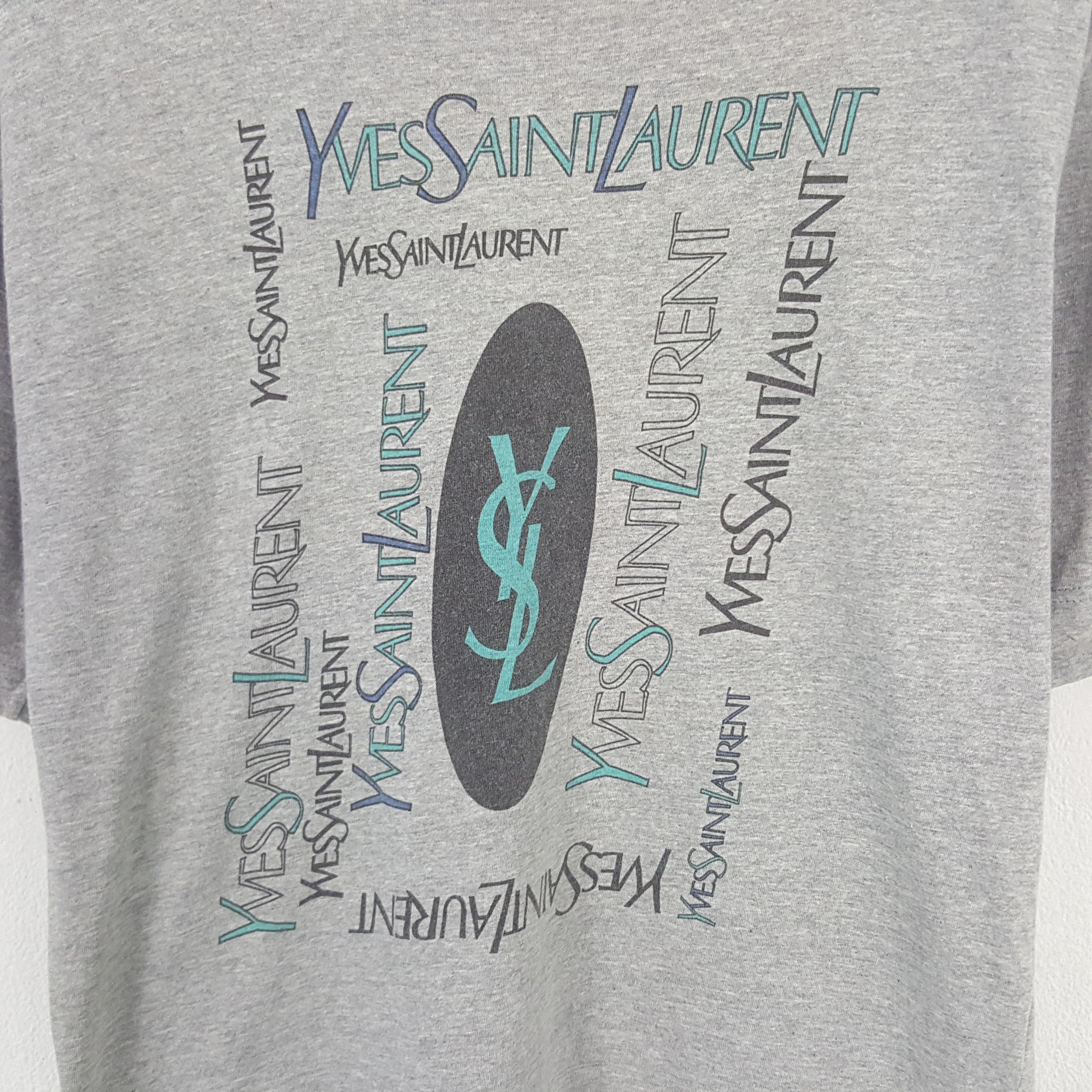 Vintage × Yves Saint Laurent Vintage Yves Saint Laurent Tshirt Size US M / EU 48-50 / 2 - 2 Thumbnail