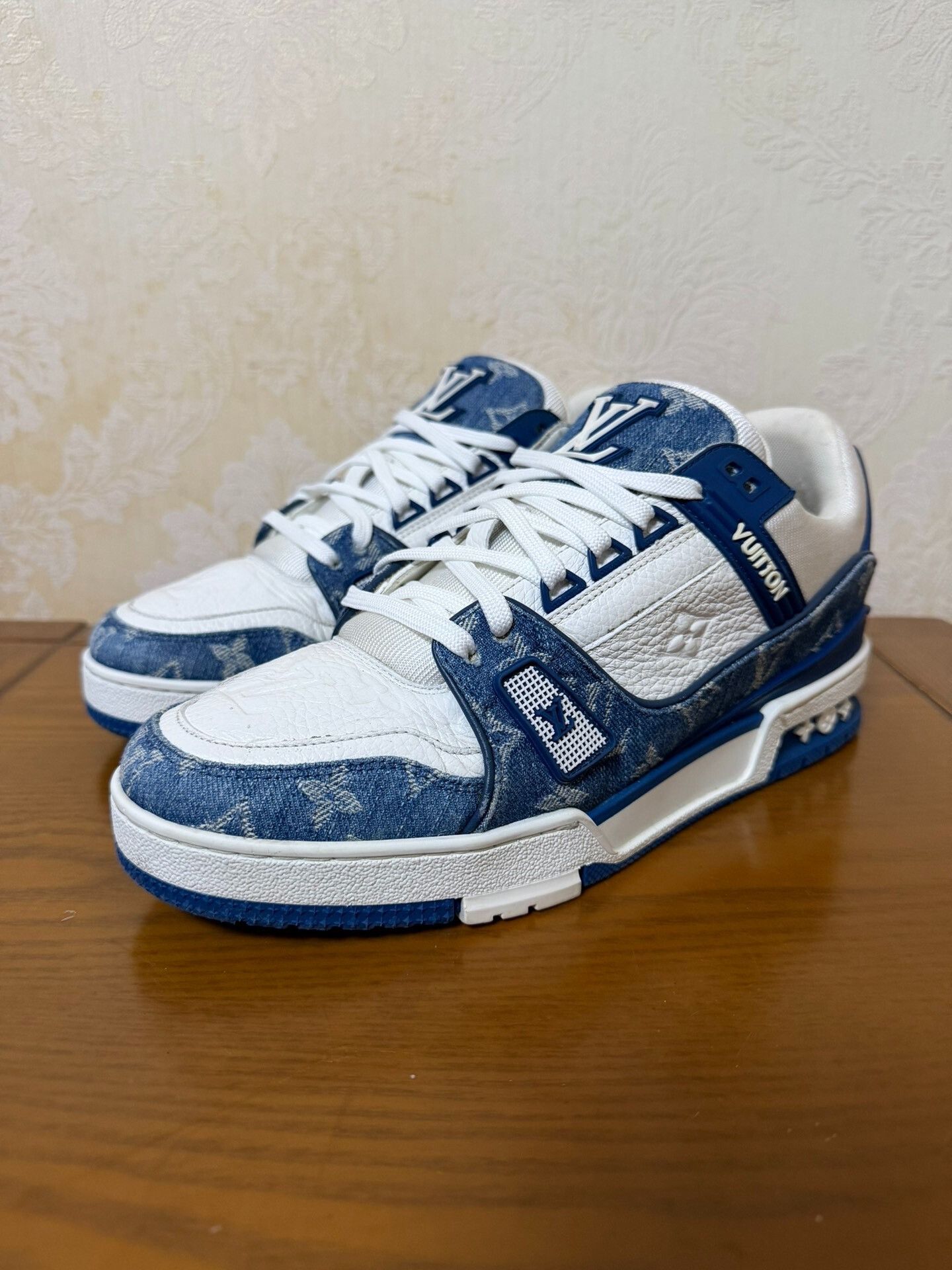 Louis Vuitton Louis Vuitton Training Denim Blue Lowtop Sneakers 7.5 Men Size US 7.5 / EU 40-41 - 1 Thumbnail