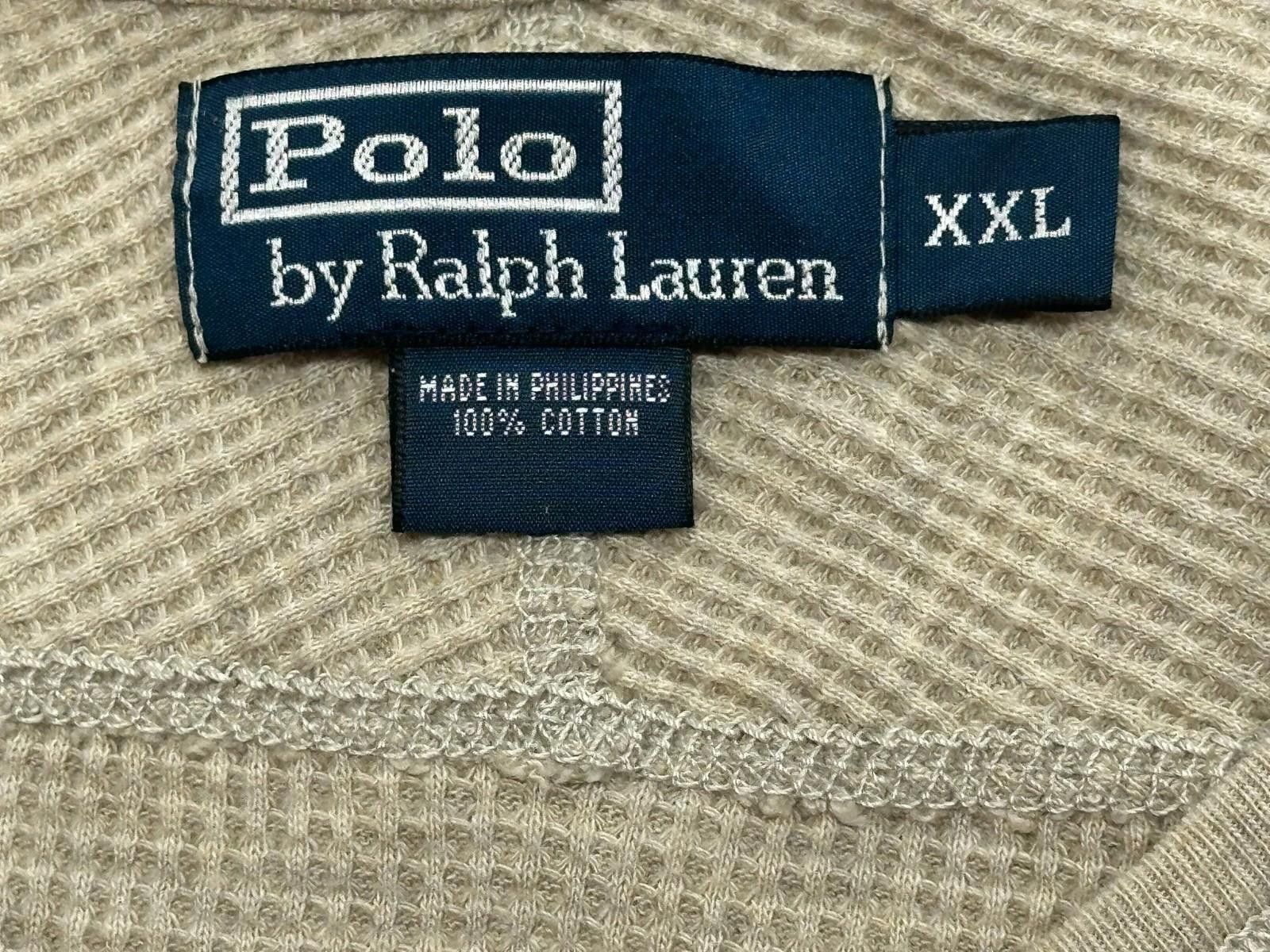 Polo Ralph Lauren Polo Ralph Lauren L/S Waffle Knit Pullover Brown Mens 2XL Size US XXL / EU 58 / 5 - 3 Thumbnail