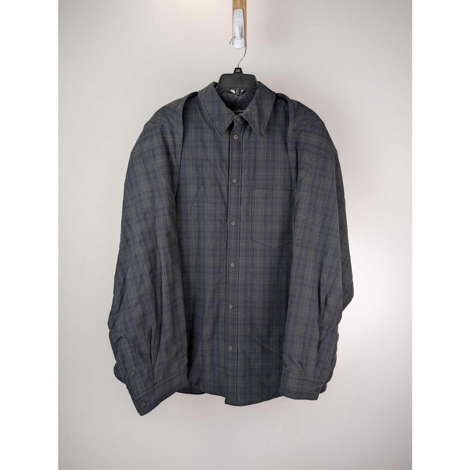 Balenciaga Balenciaga Bleached Check Flannel Shirt | Grailed
