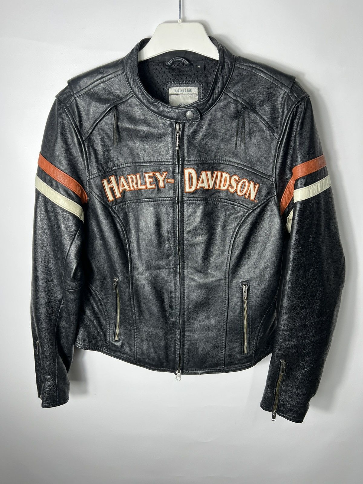 Vintage rare Racing Harley Davidson Leather Bikers Jacket