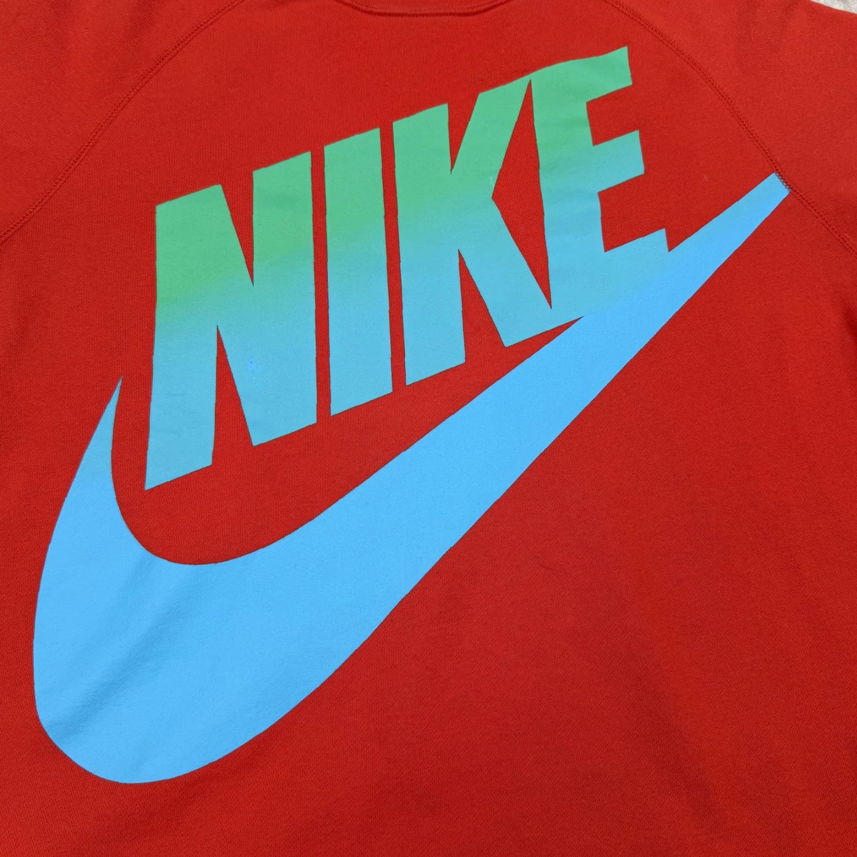 Nike Nike Sweatshirt Mens Large Red Pullover Fleece Big Swoosh Logo Crewneck Athletic Size US L / EU 52-54 / 3 - 4 Thumbnail