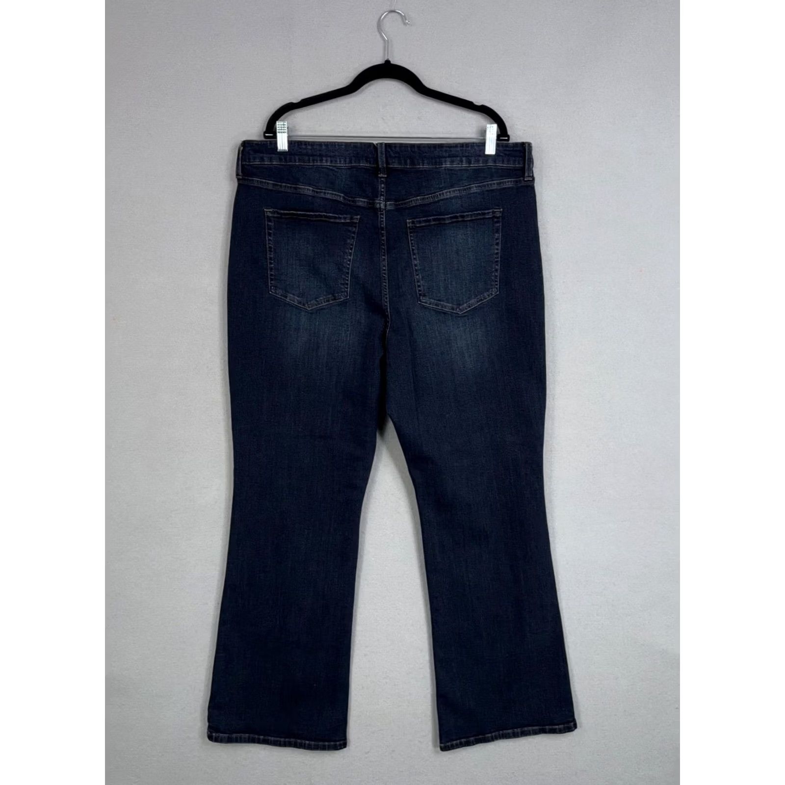 Pistola Pistola Jeans Womens Plus 22W Blue Dark Wash High Rise Bootcut Stretch Denim 90s Size 40" / US 18 - 6 Thumbnail