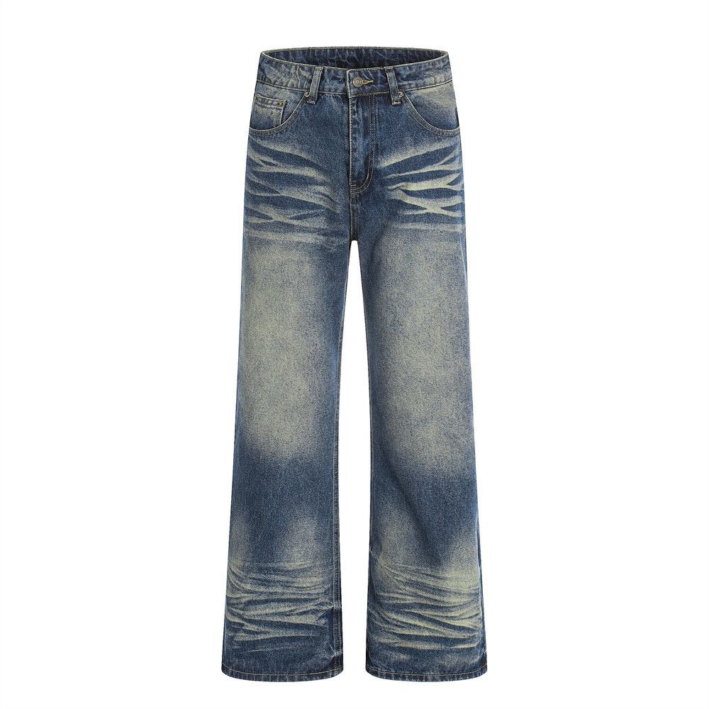Vintage Men's Hippie-Vibe Loose Distressed Wash Flared Jeans Size US 32 / EU 48 - 1 Thumbnail
